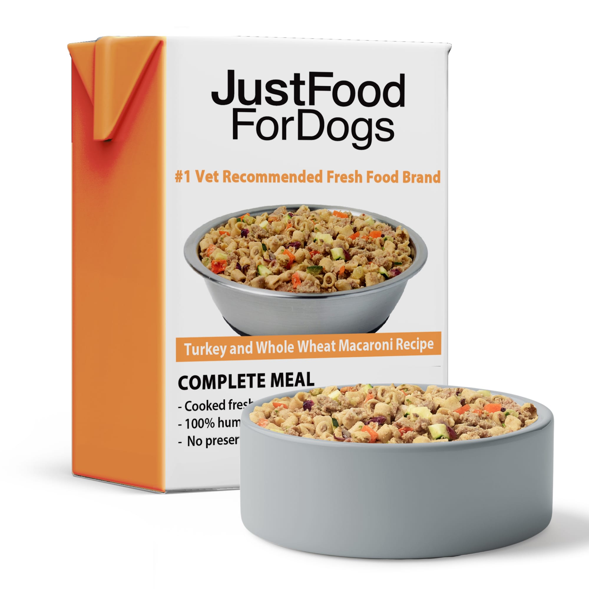 JustFoodForDogs Pantry Fresh Adult Turkey & Whole Wheat Macaroni