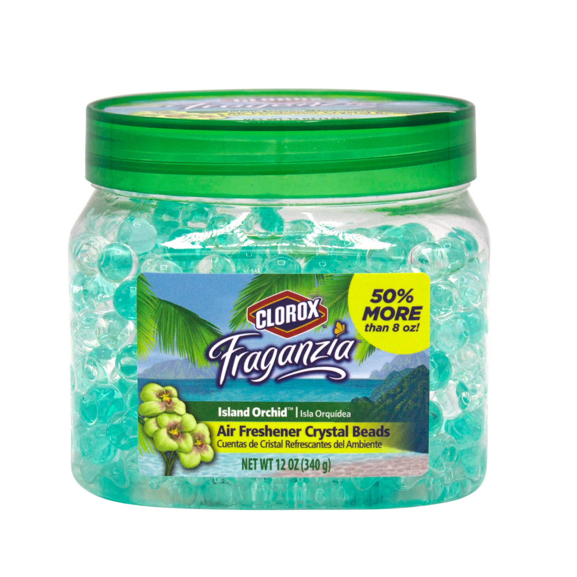 Clorox Fraganzia Air Freshener Crystal Beads in Island Orchard Scent