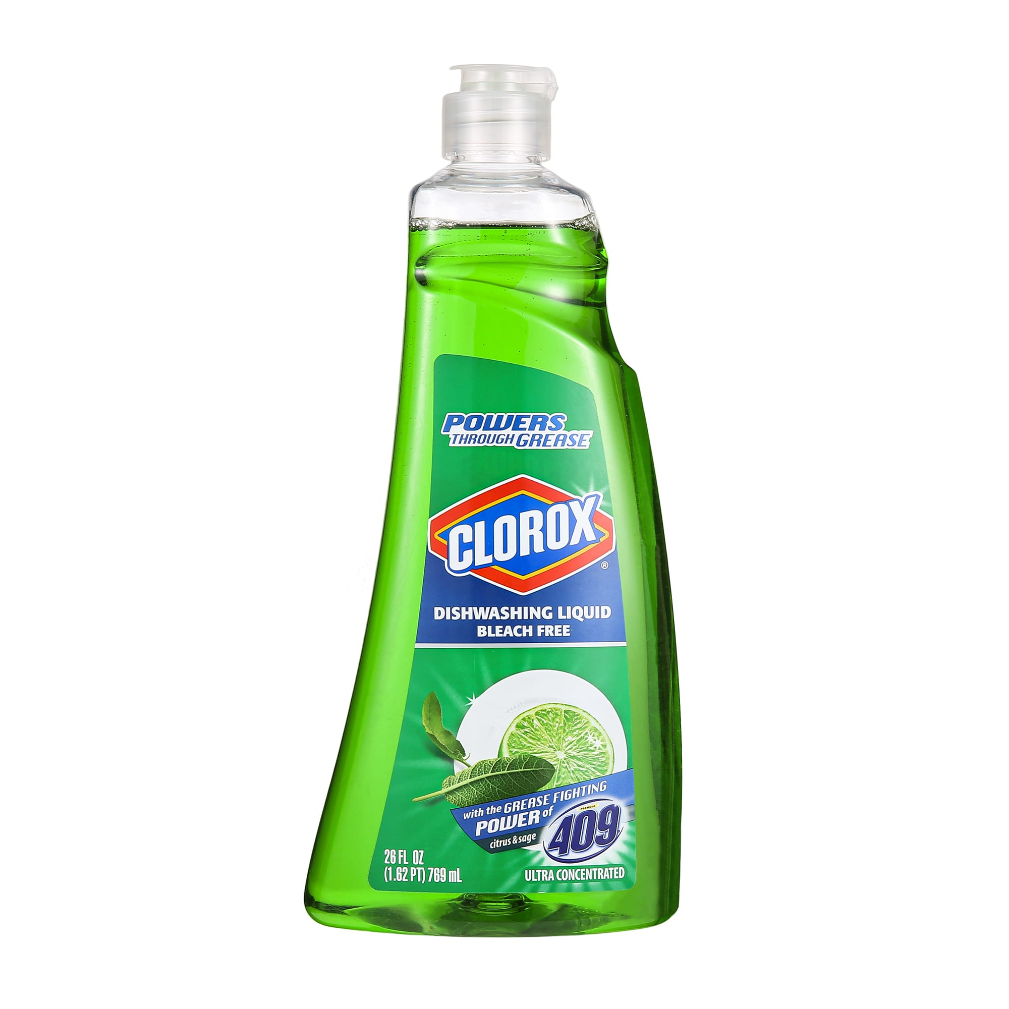 Clorox Dishwashing Liquid Soap with 409 in Citrus & Sage Scent, 26