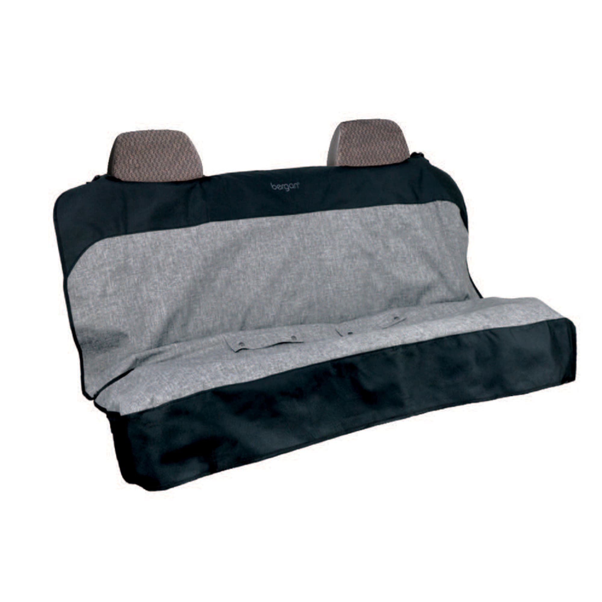 Bergan Auto Bench Grey/Black Seat Protector for Dogs, Standard