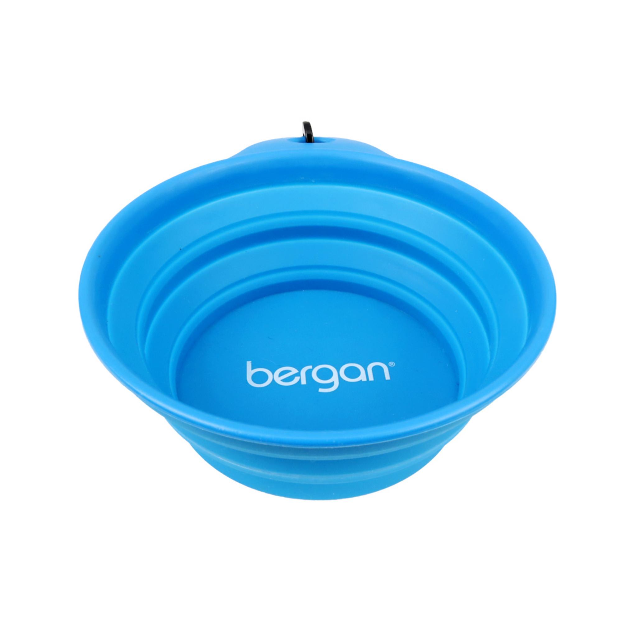 Bergan Sky Blue Collapsible Travel Bowl for Dogs