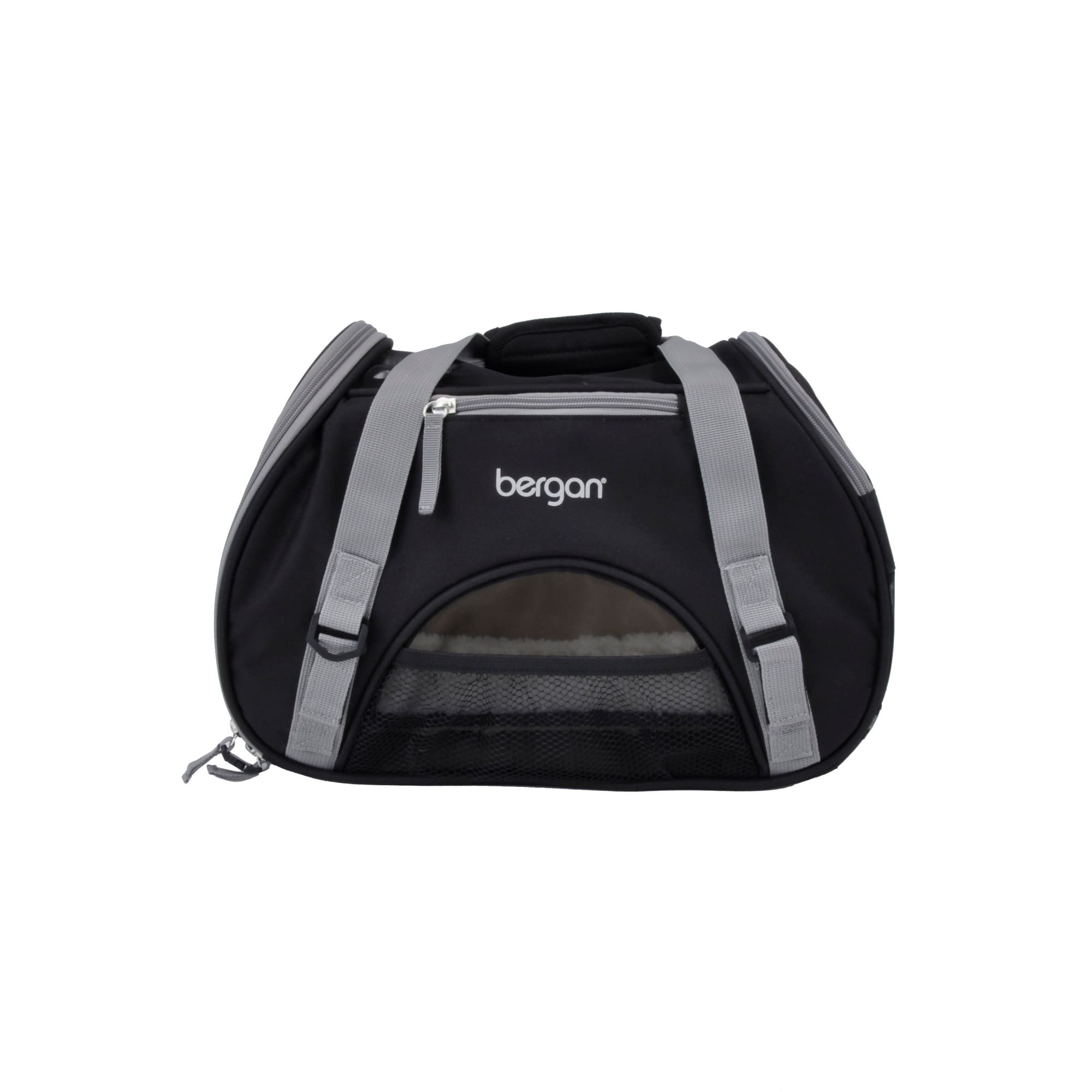 Bergan Black with Grey Comfort Carrier for Dogs 16