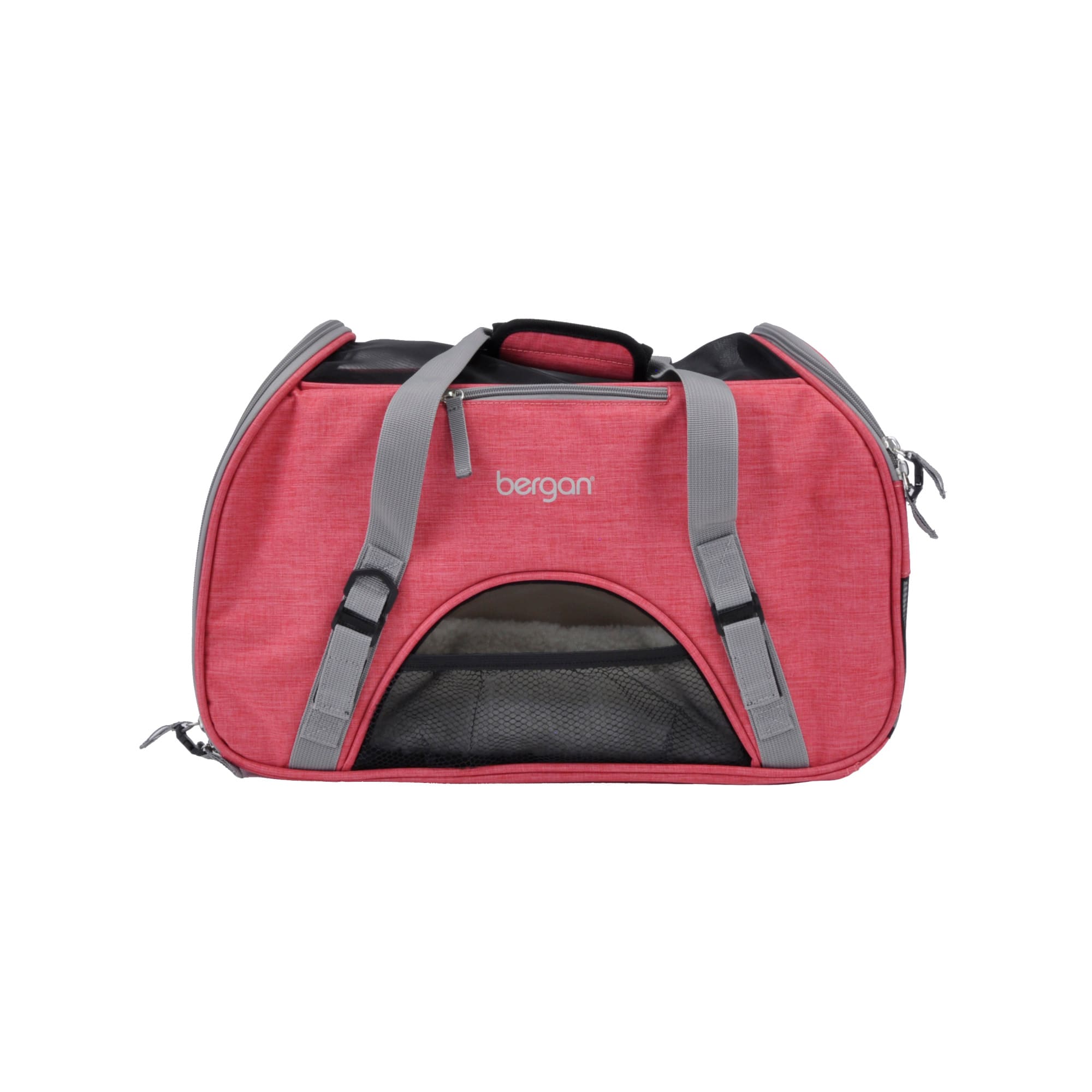 Coastal Pet Bergan Comfort Carrier - Cat and Dog Carrier - Heather Berry  19  x 10  x 13