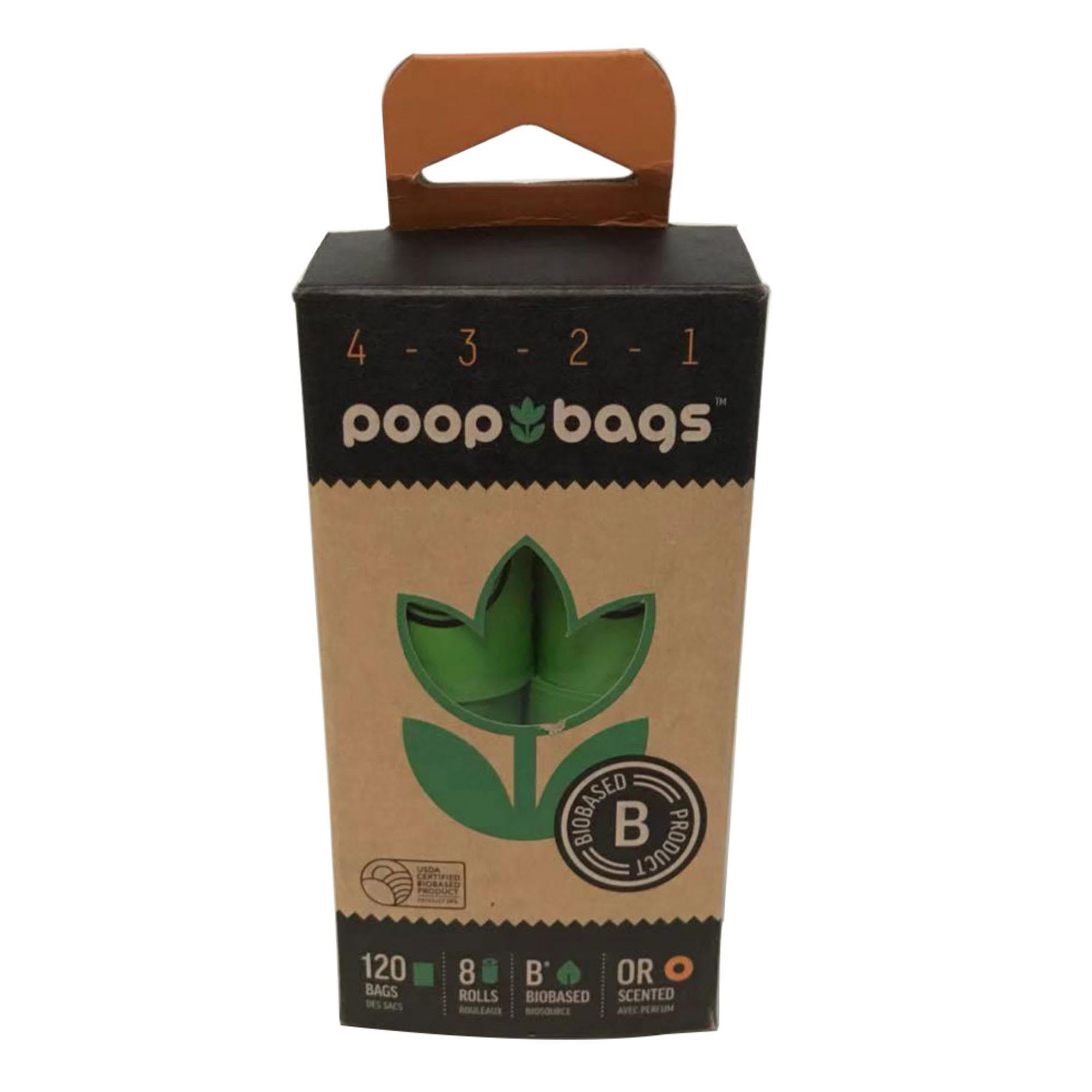 The Original Poop Bags Orange Scented Countdown Roll Bundle for Dogs