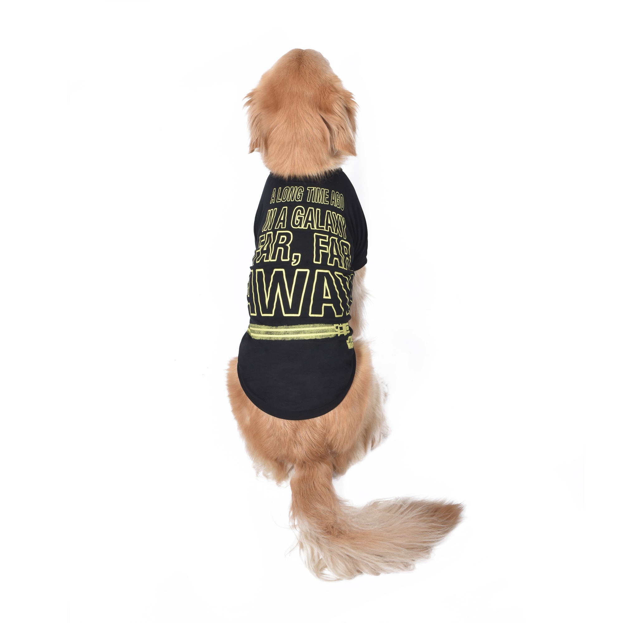 Fetch for Pets Star Wars Black In A Galaxy Far, Far Away Crawl Dog T-Shirt, Large 3 Pack