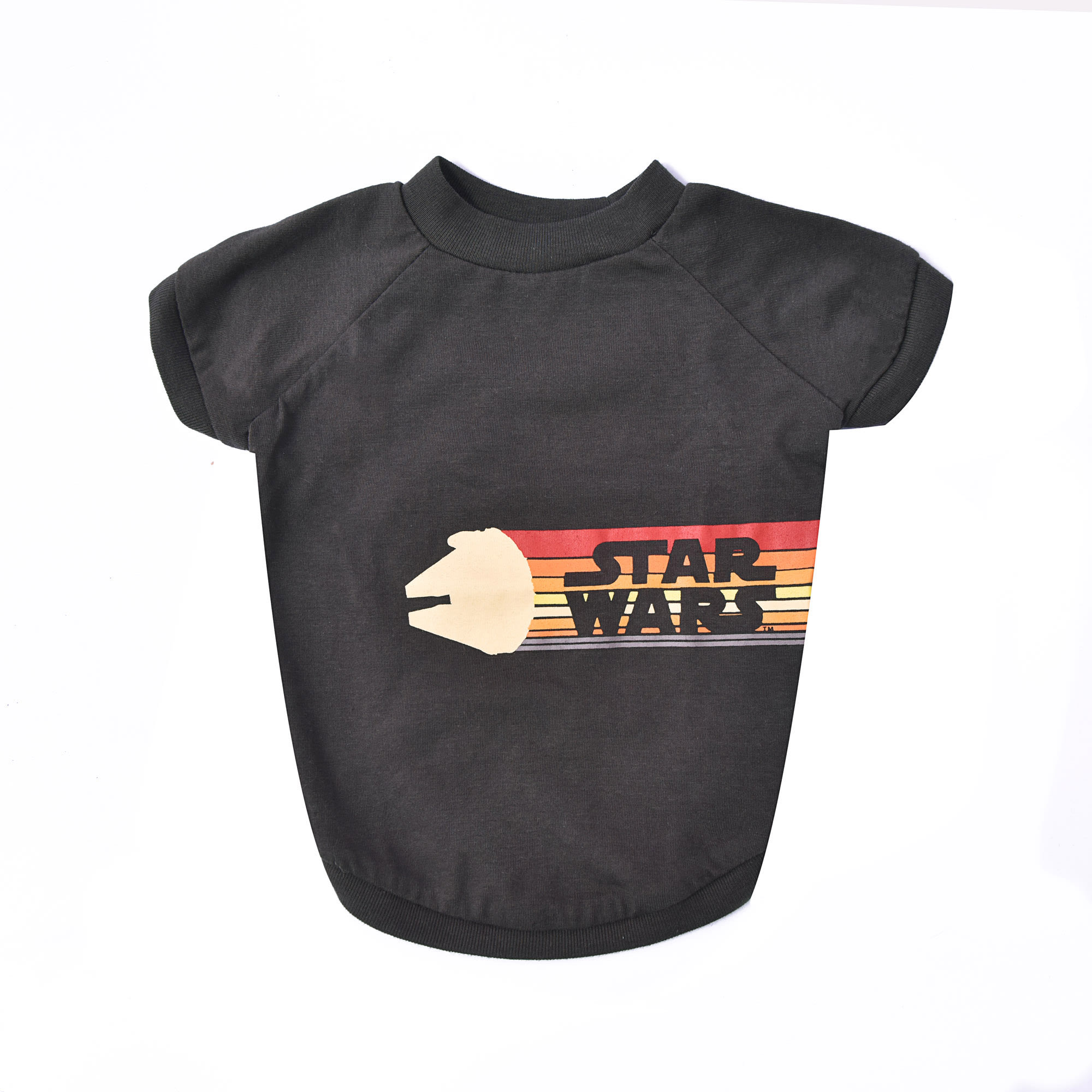 Fetch for Pets Star Wars Black Retro Logo Dog T-Shirt, Medium
