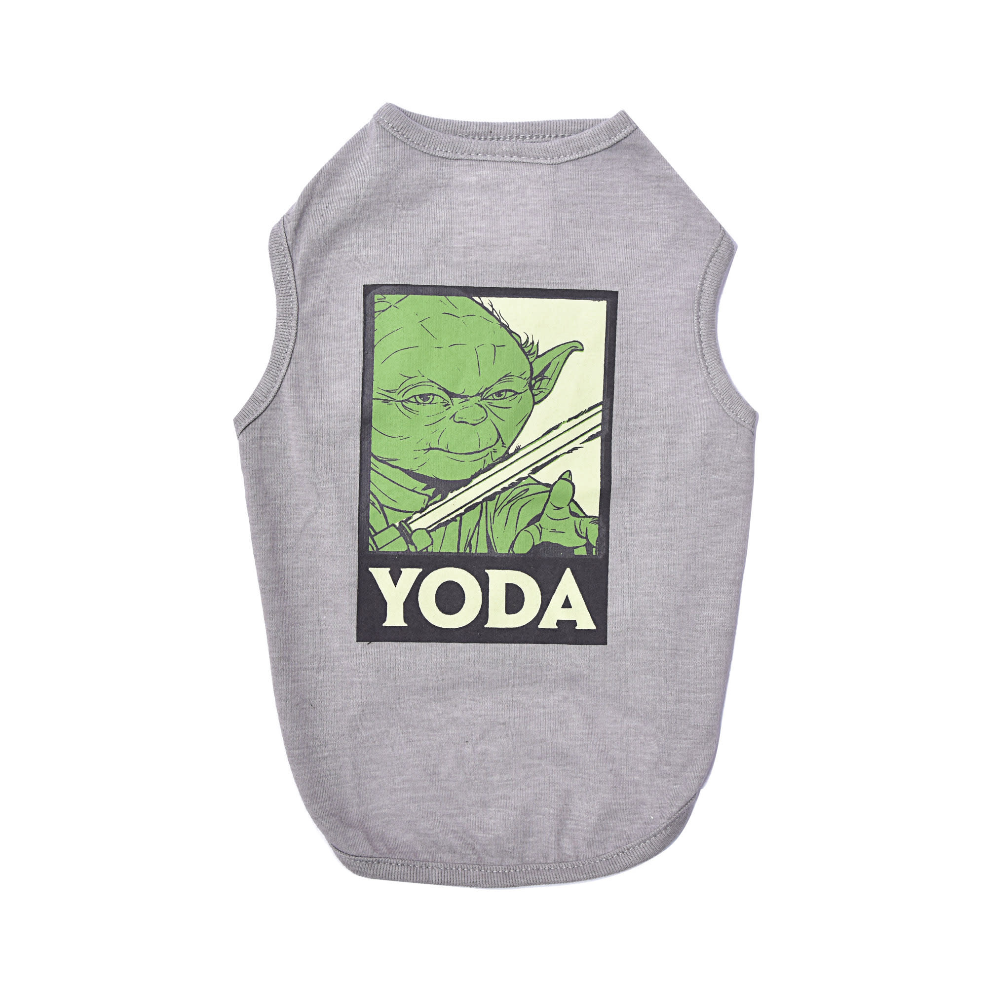 Fetch for Pets Star Wars Gray Yoda Tank Dog T-Shirt, X-Large