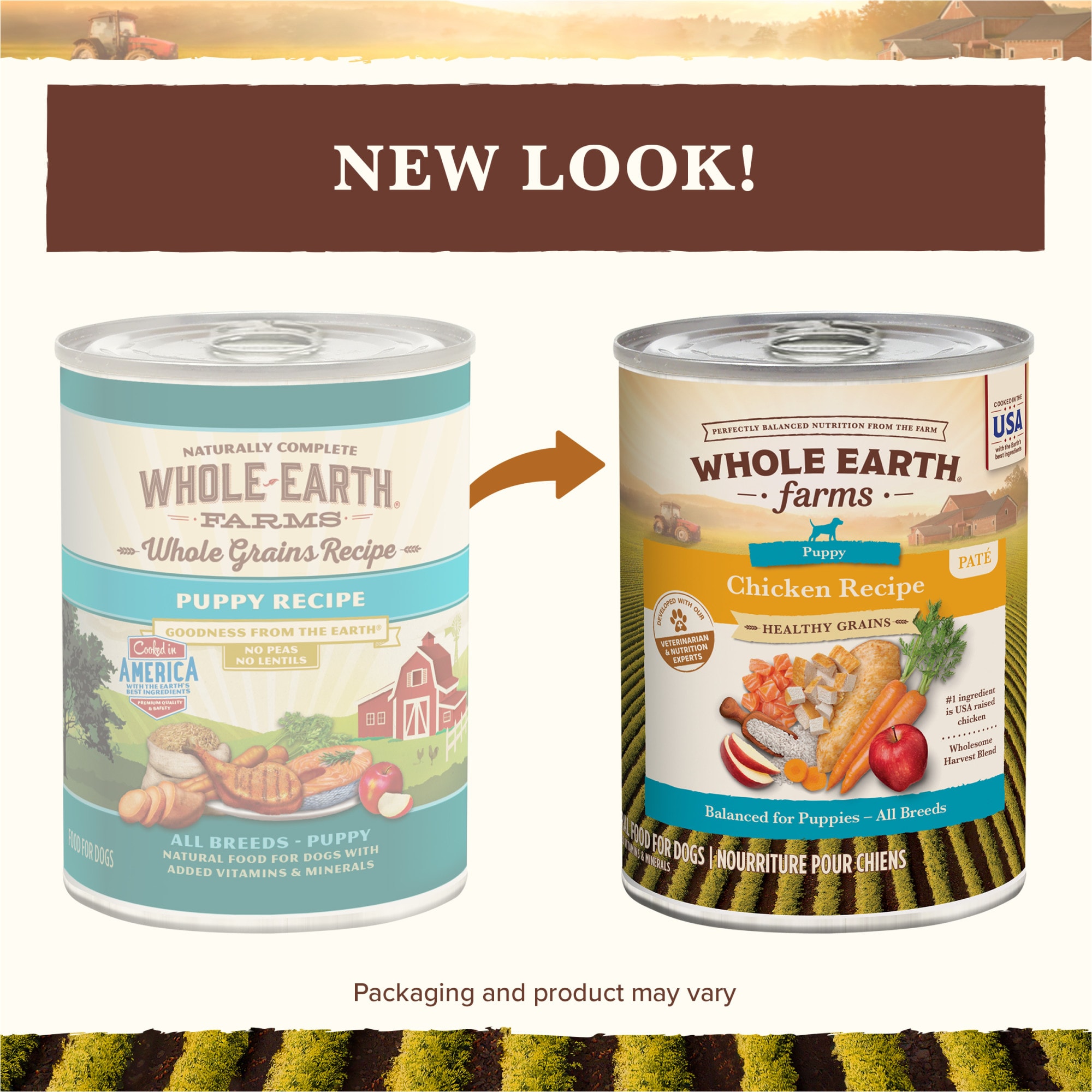 Whole Earth Farms Healthy Grains Puppy Recipe Canned Dog