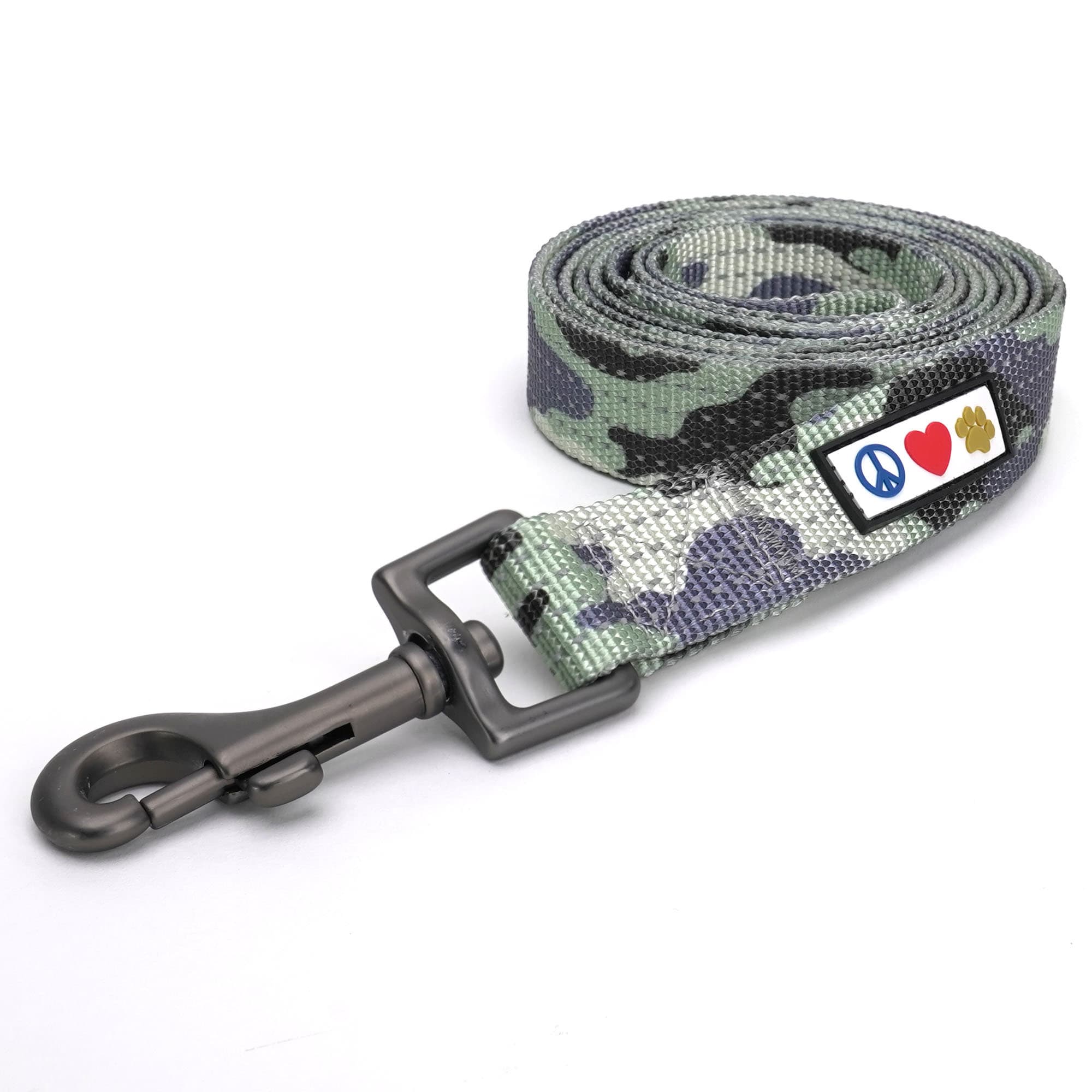 Pawtitas Reflective Grey Dog Leash XS/Small Camo & Safety