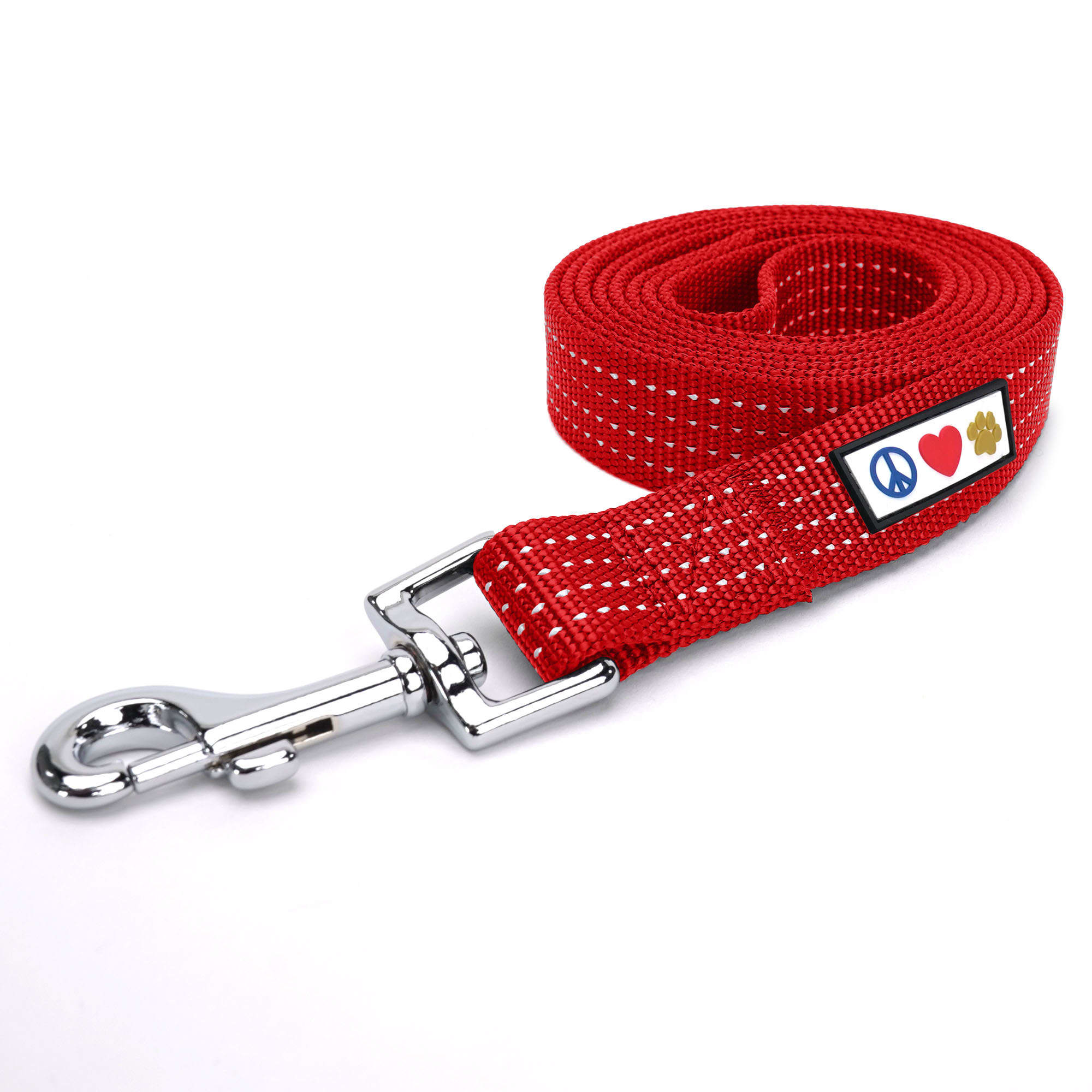 Pawtitas Reflective Red Leash for Small Dogs & Puppies