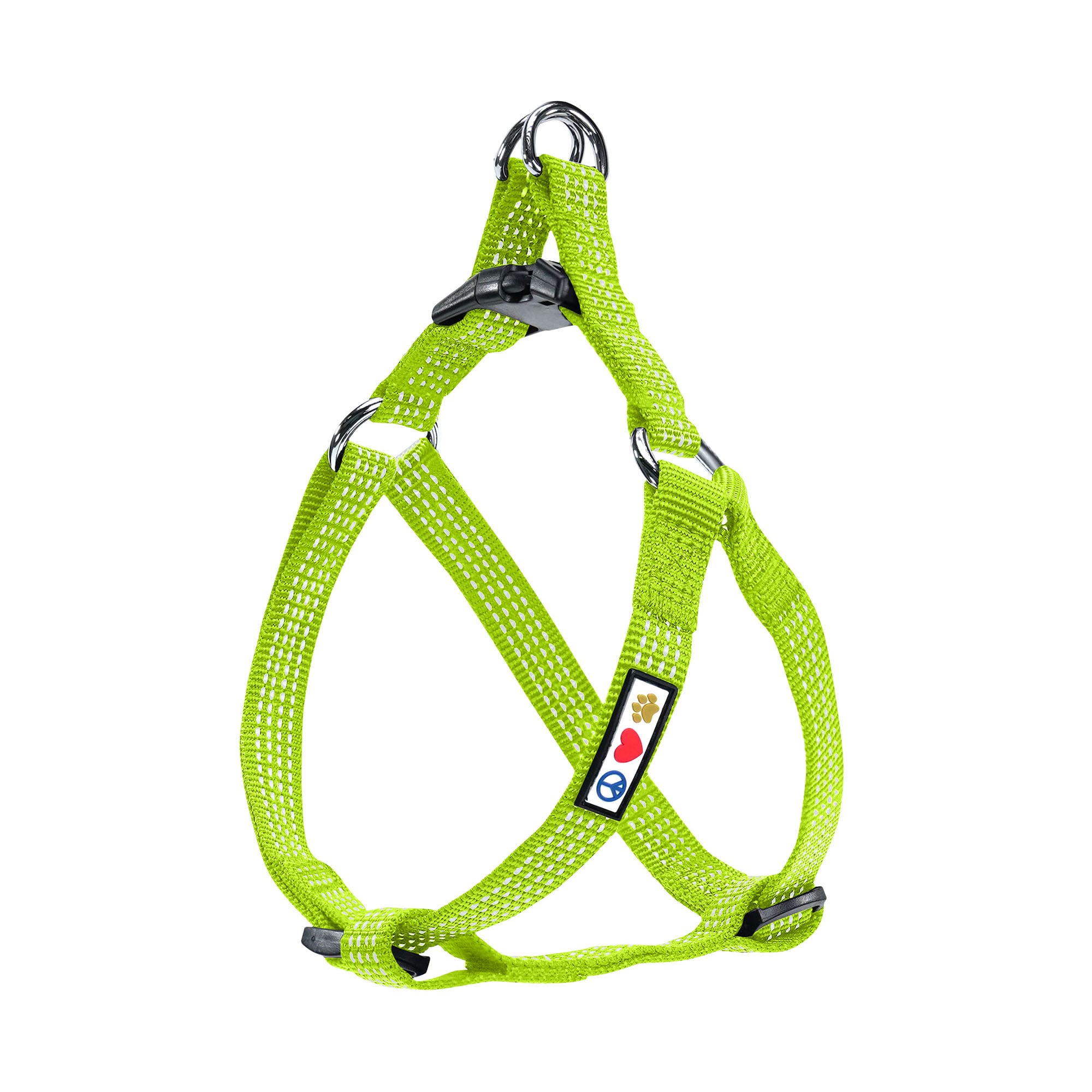 Pawtitas Reflective Green Puppy or Dog Harness, Large Petco
