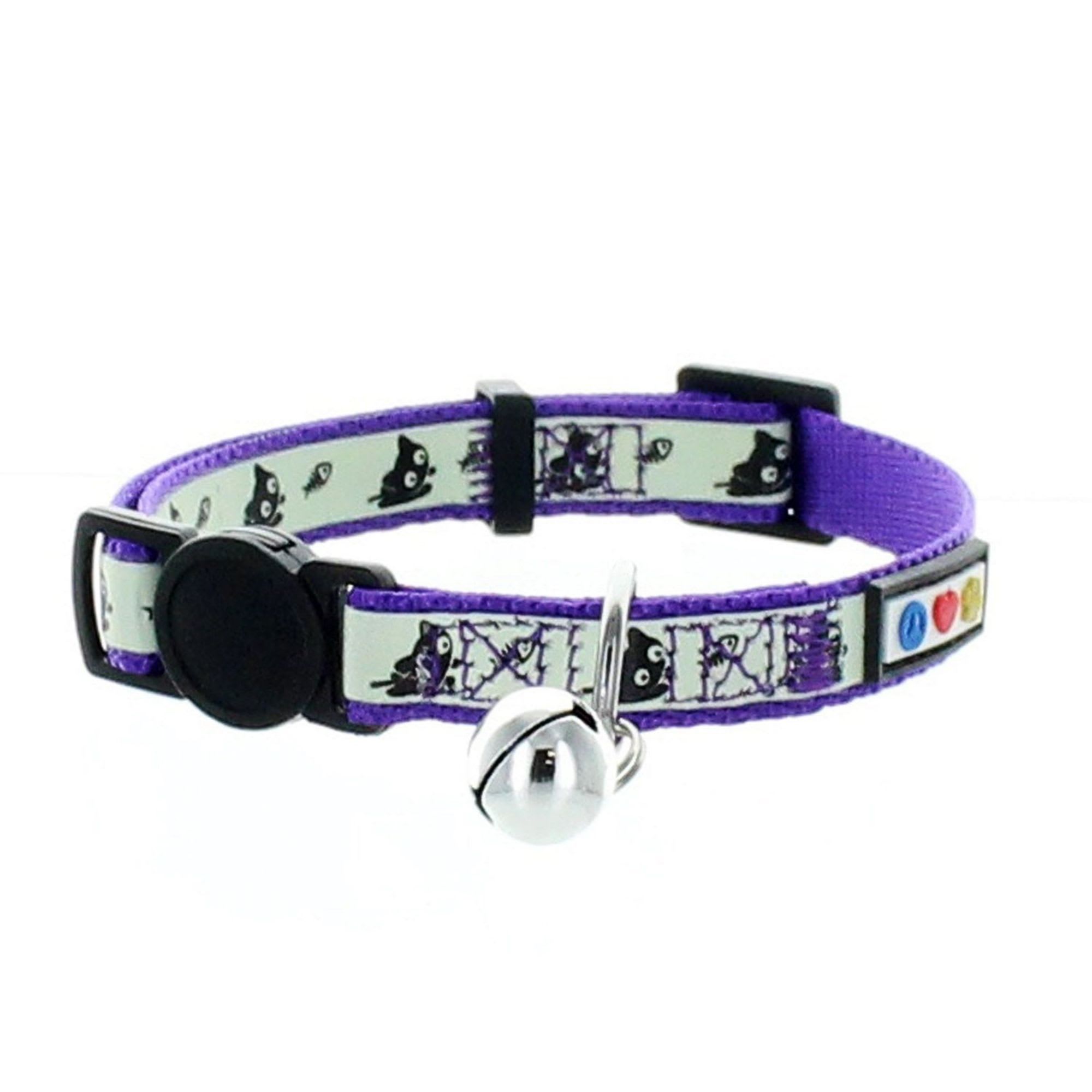 Glow in the hot sale dark cat collar