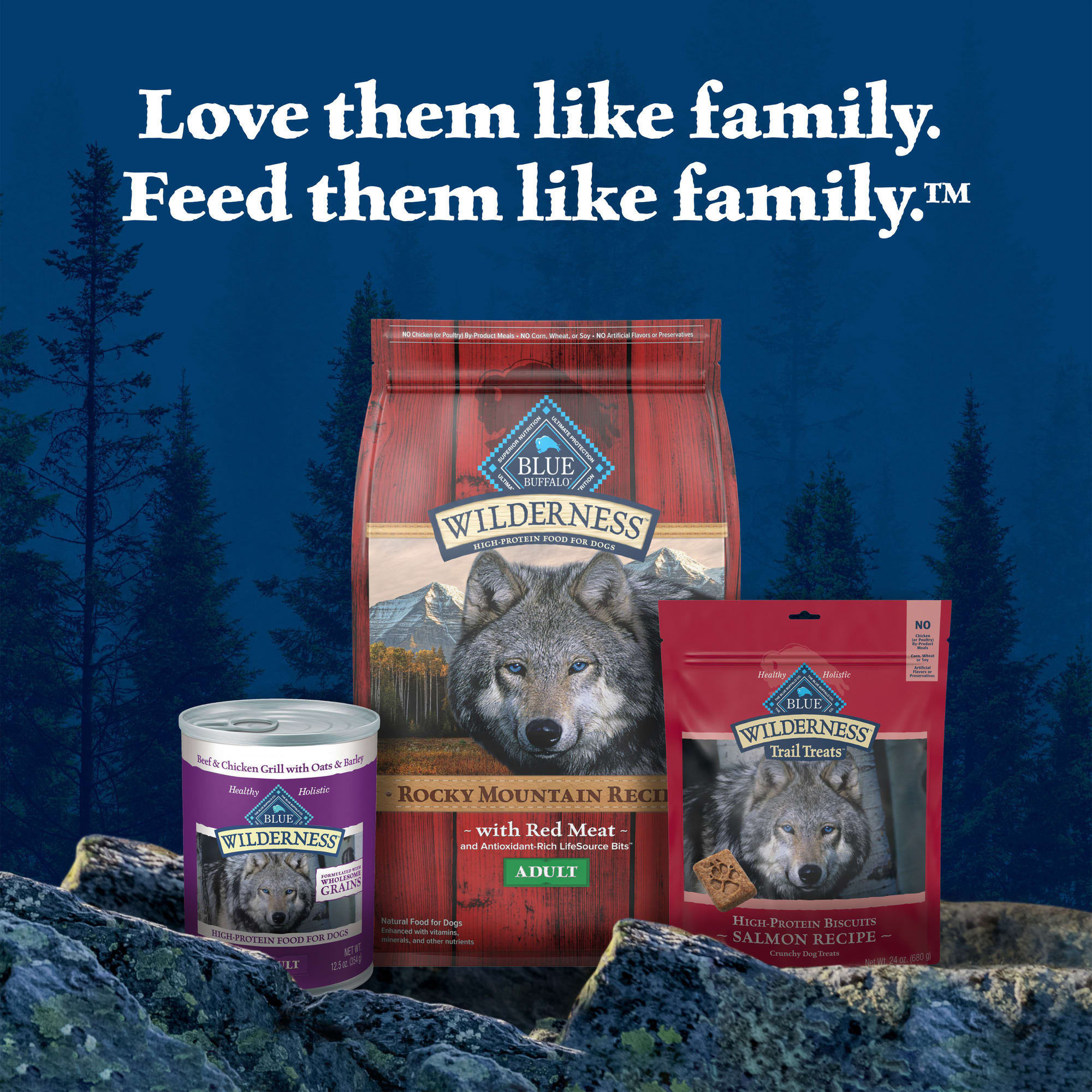 Blue Buffalo Wilderness Turkey Chicken Adult Wet Dog Food,
