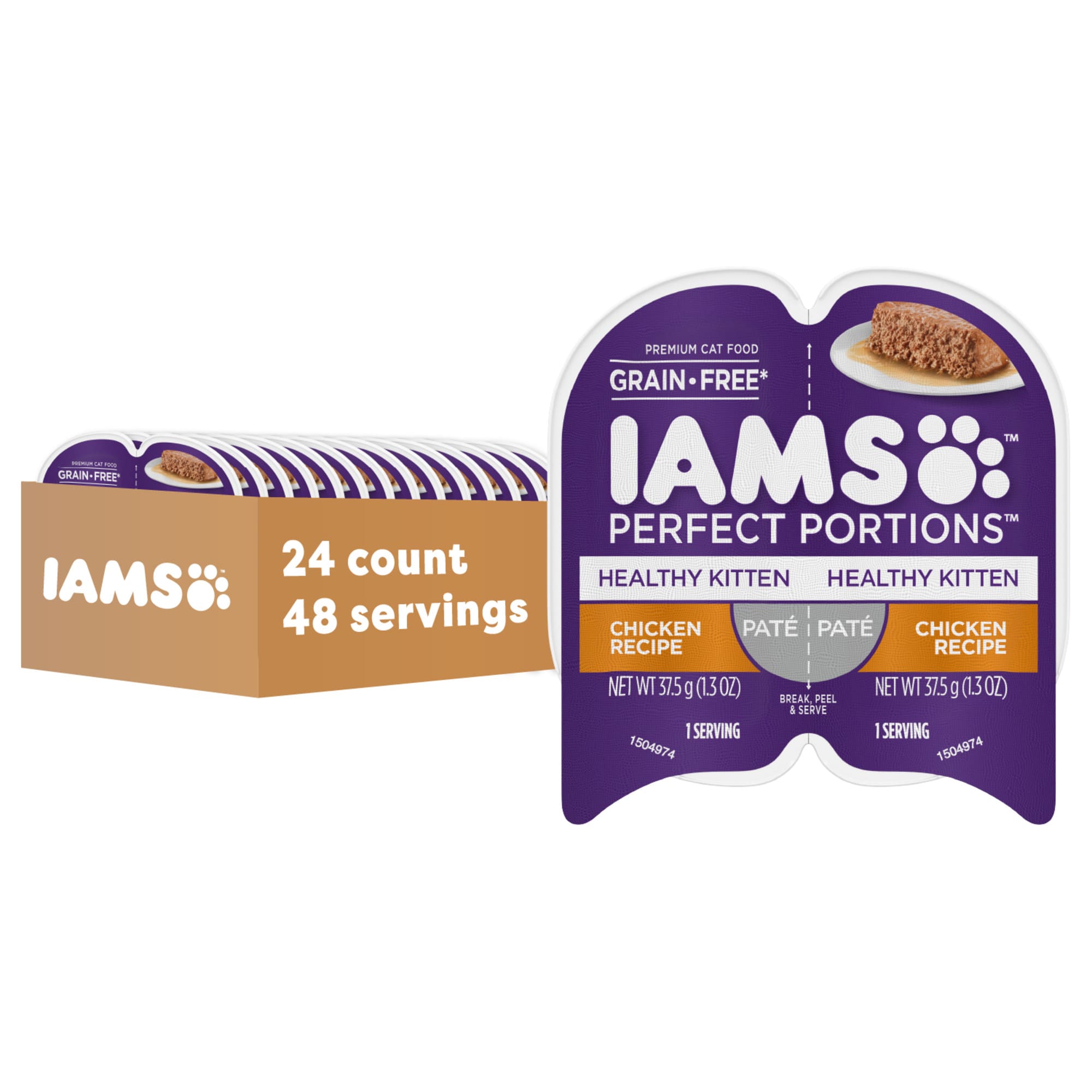 Iams Kitten Formula Wet IAMS Perfect Portions Healthy Kitten Wet