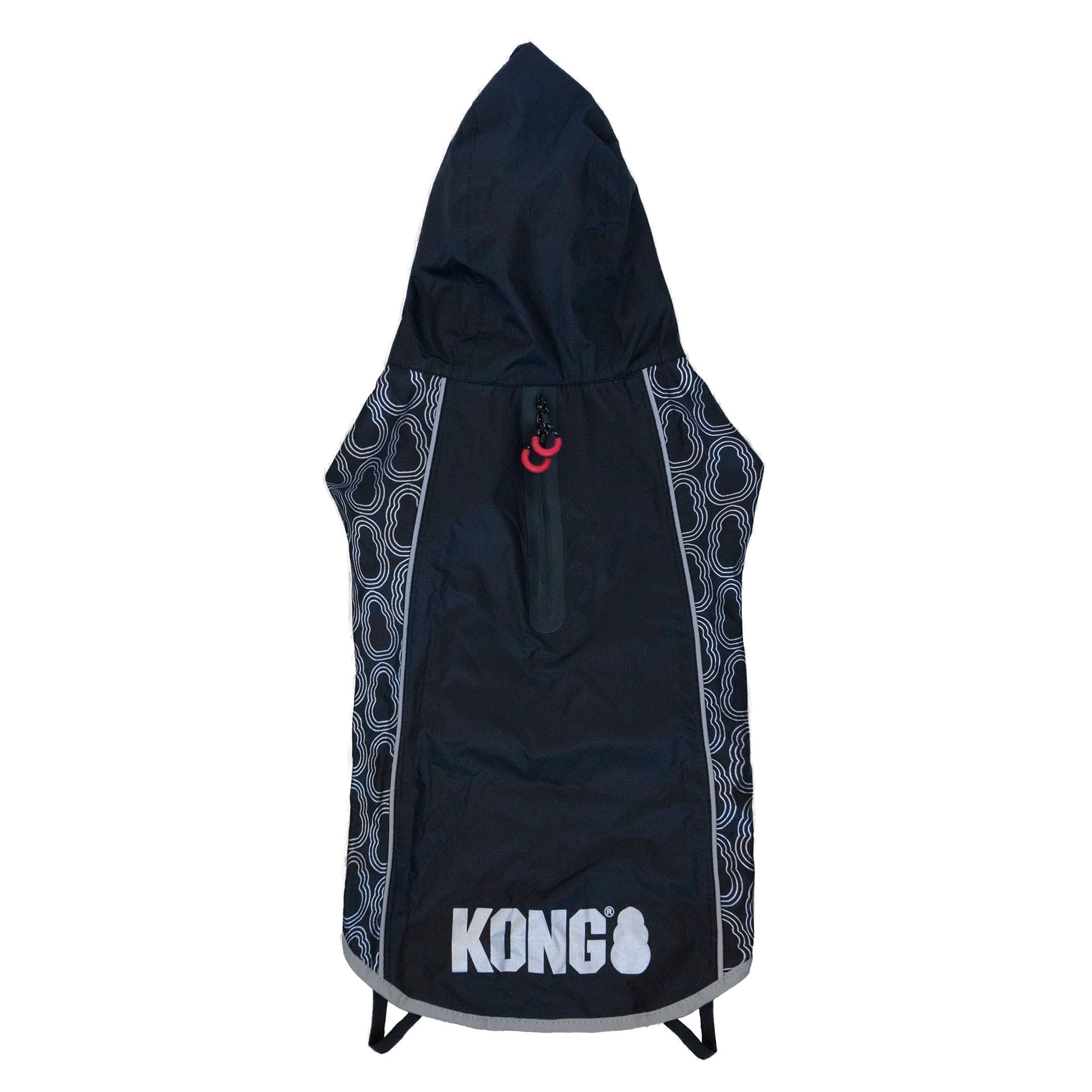 Size Large KONG Black Elements Dog Rain Jacket, 