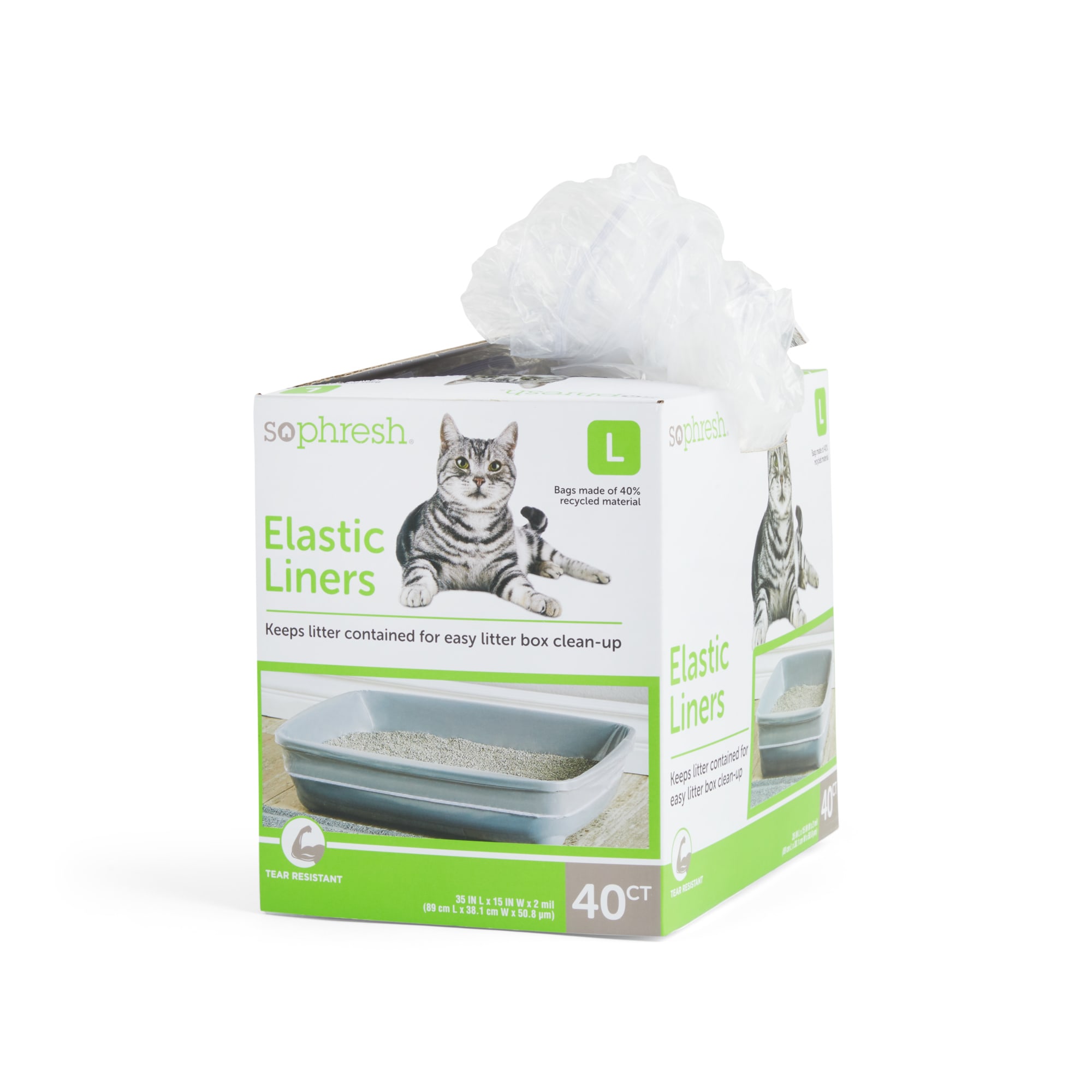 Elastic shop litter liners