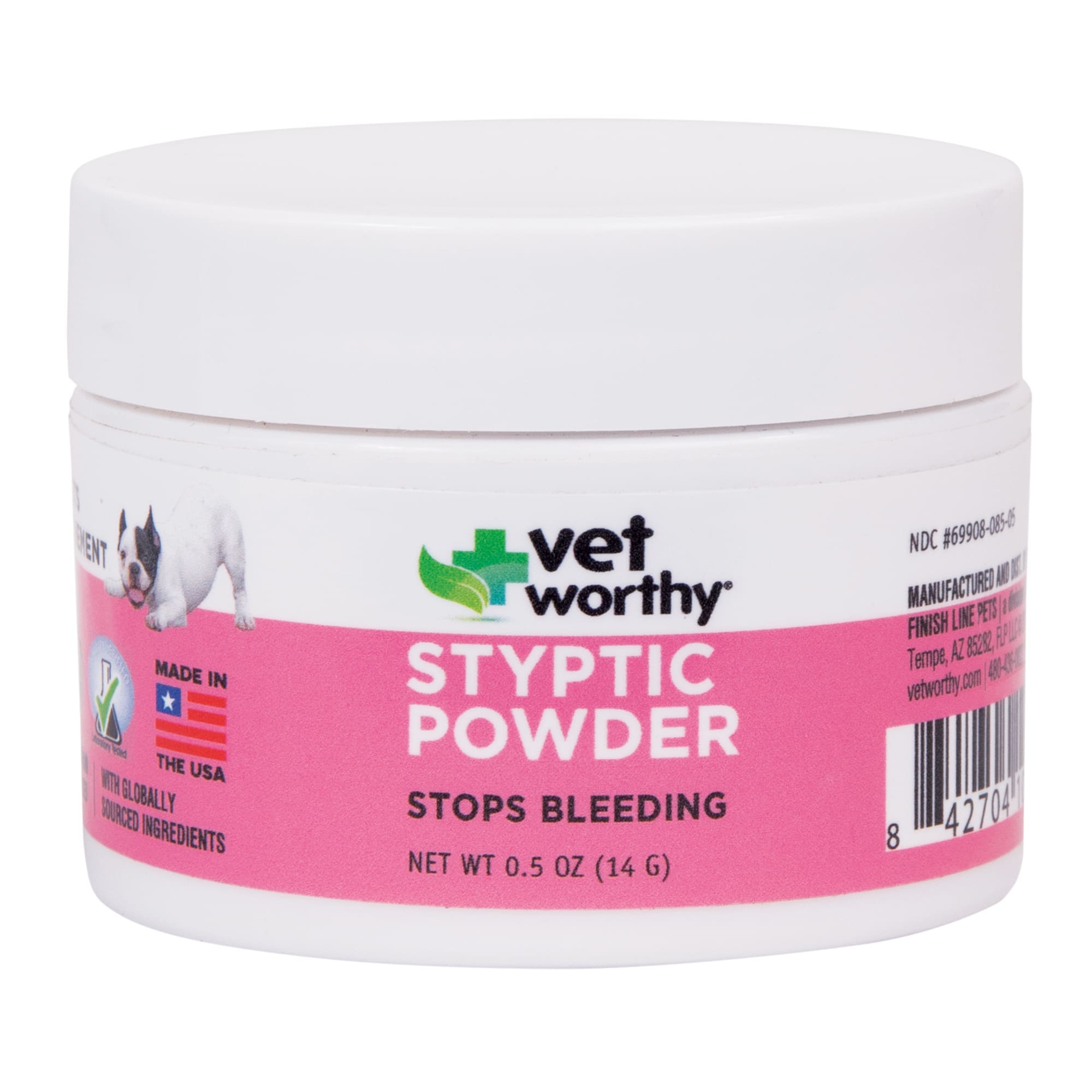 Vet Worthy Dog Styptic Powder for Bleeding Control, 0.5 oz