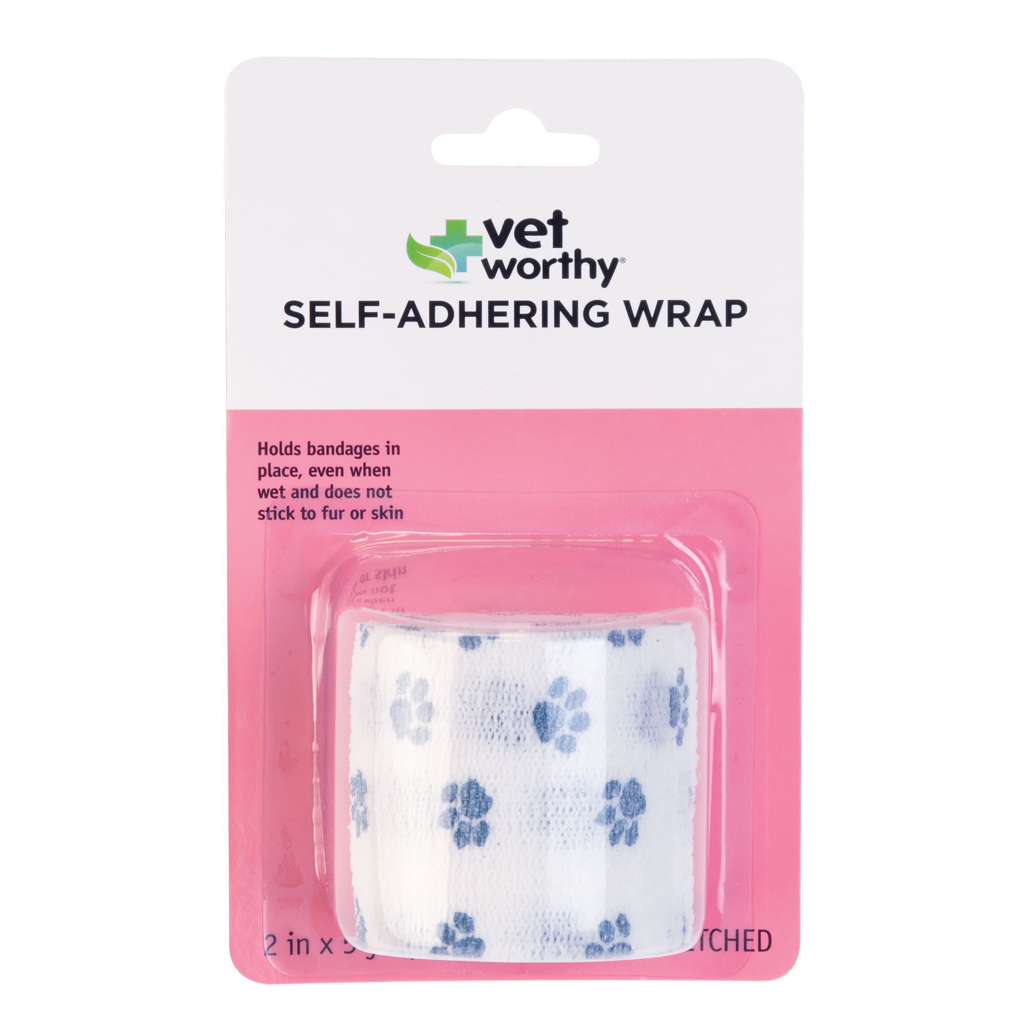 Self Adhesive Adherent Adhering Cohesive Flex Self Stick Bandage Grip Roll Dog Cat Pet Horse 2 Pack Vet Wrap Rap Tape Assorted Colors, Paw Prints, Patterns 2, 3, or 4 Inch x 15 feet 