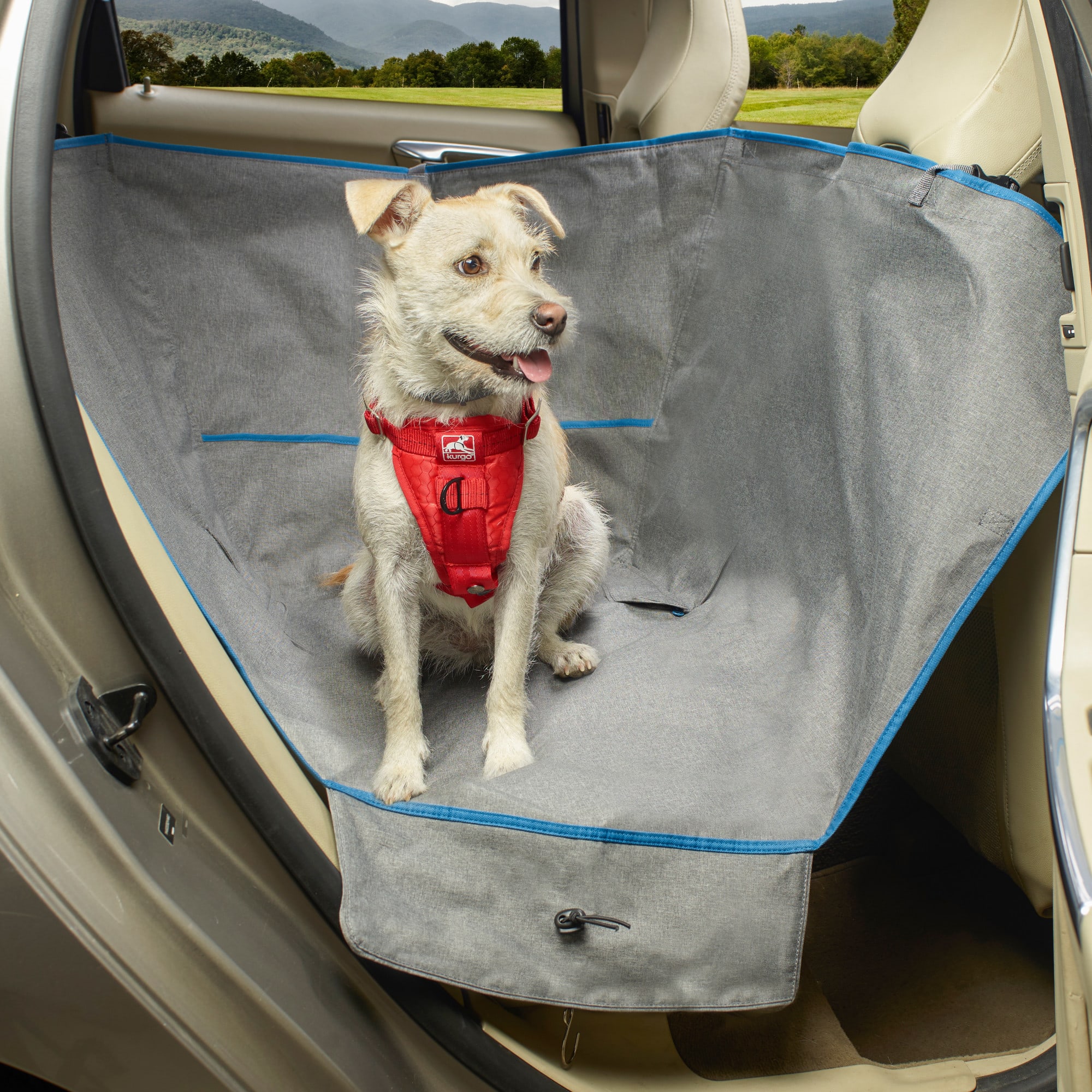 Dog Car Back Seat Cover with Snuffle Mat | Dog Hammock - Julibee's