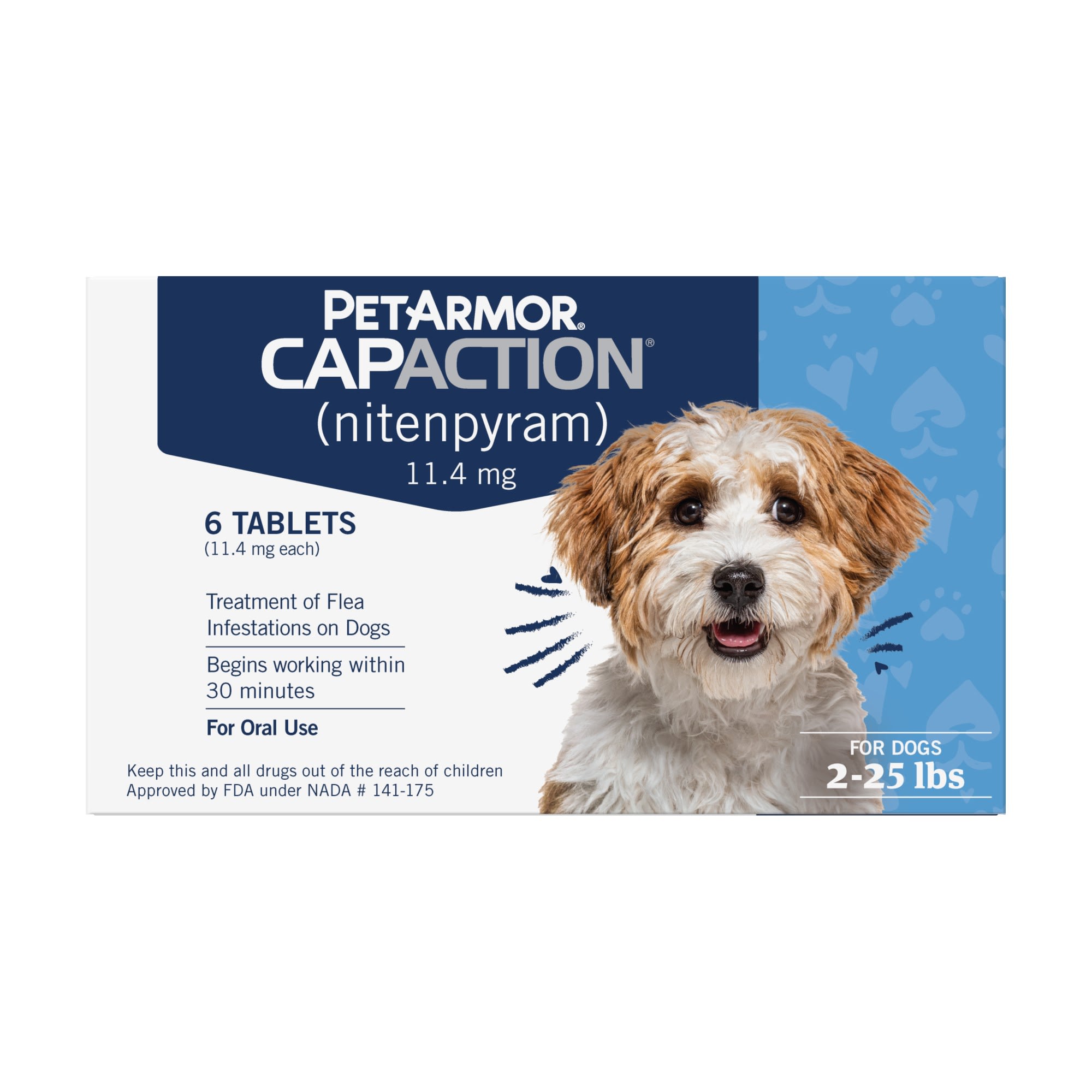 Capaction Fast Acting Oral Flea Treatment For Small Dogs Count Of 6 Petco