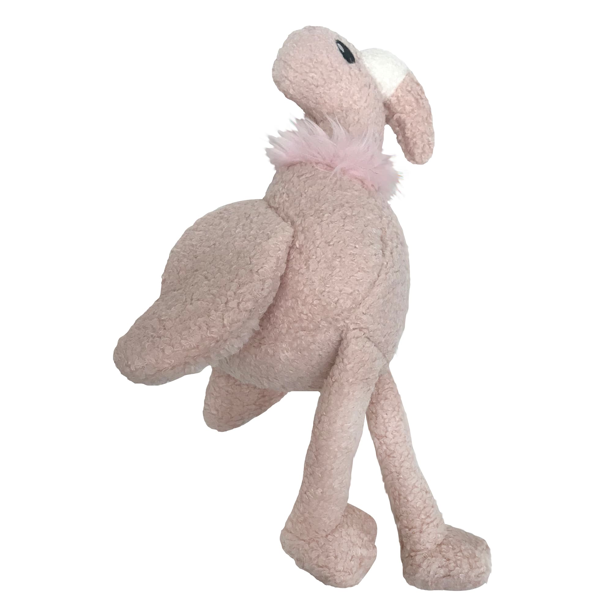 flamingo dog toy with rope legs