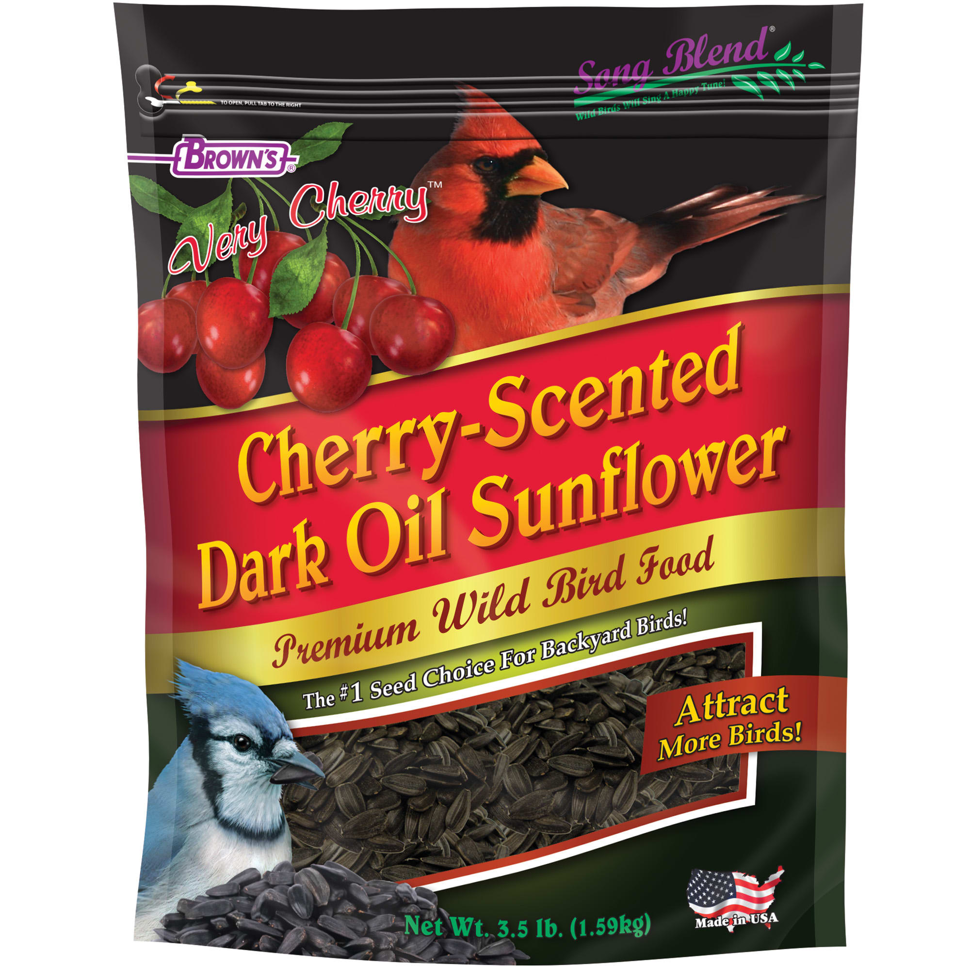 Brown's CherryScented Sunflower Seeds for Birds 3.5 lbs