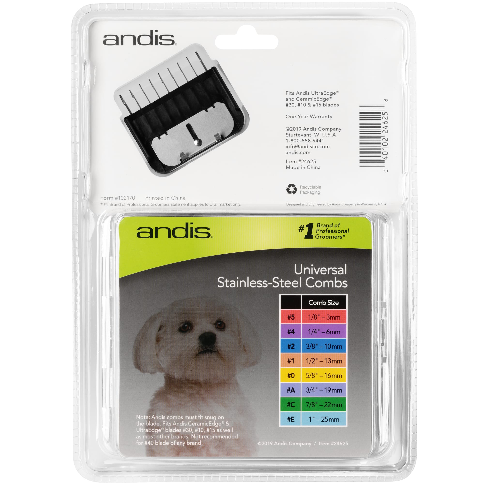 Andis agc2 outlet comb set