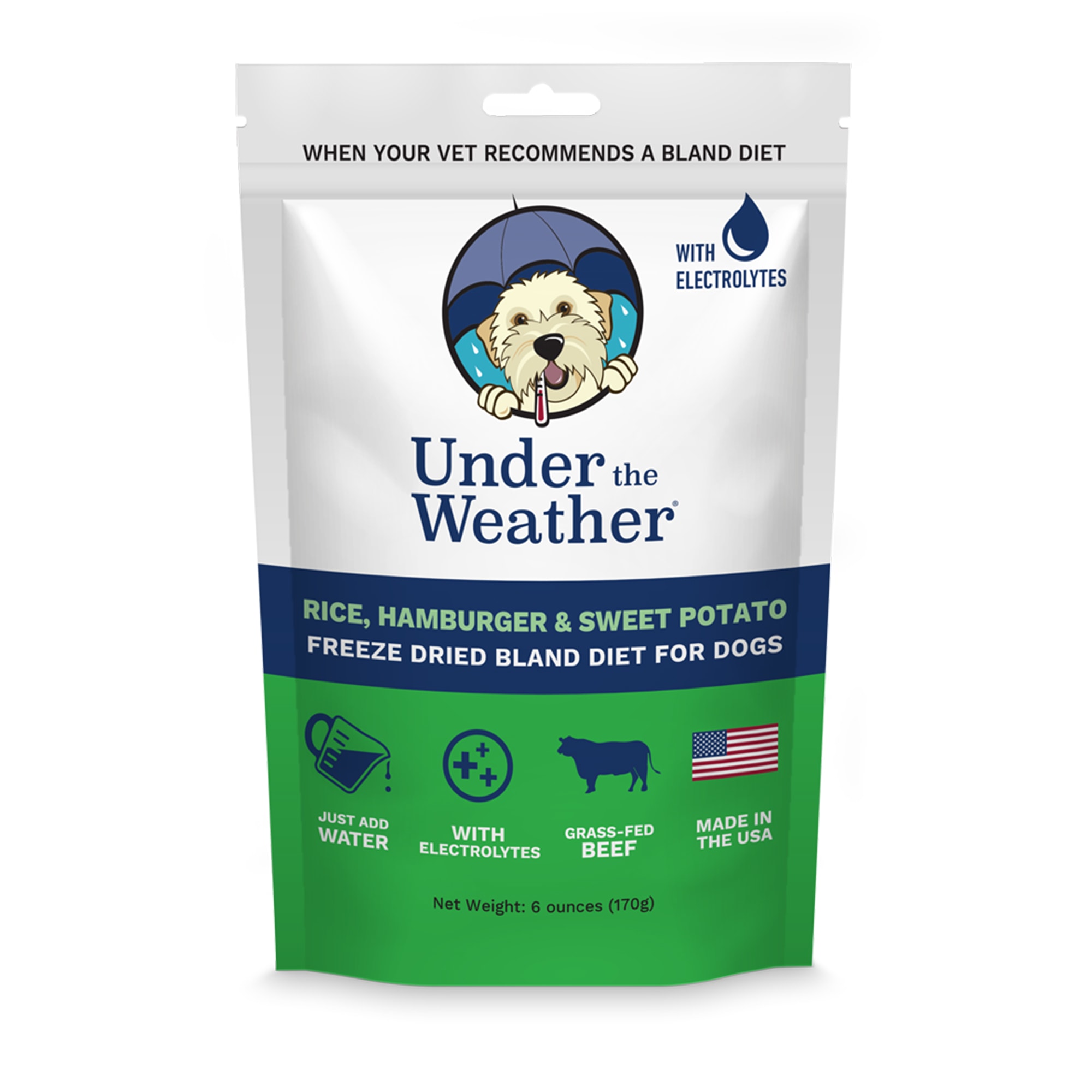 Under the Weather Rice, Hamburger & Sweet Potato Freeze-Dried Bland Diet for Dogs