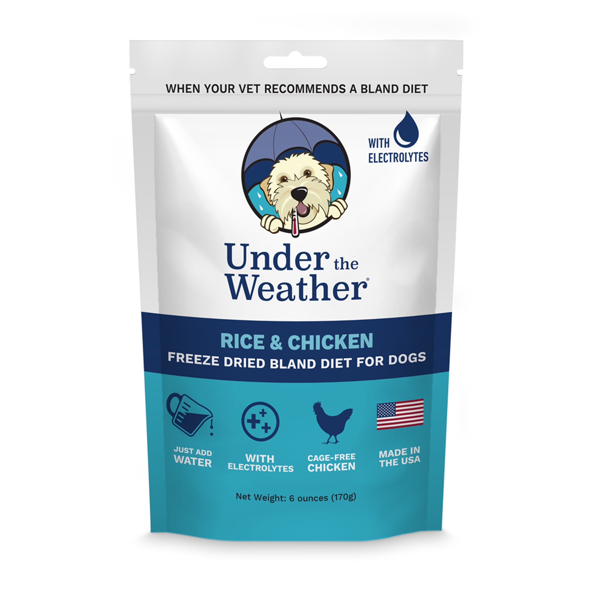 Under the Weather Rice & Chicken Freeze-Dried Bland Diet for Dogs