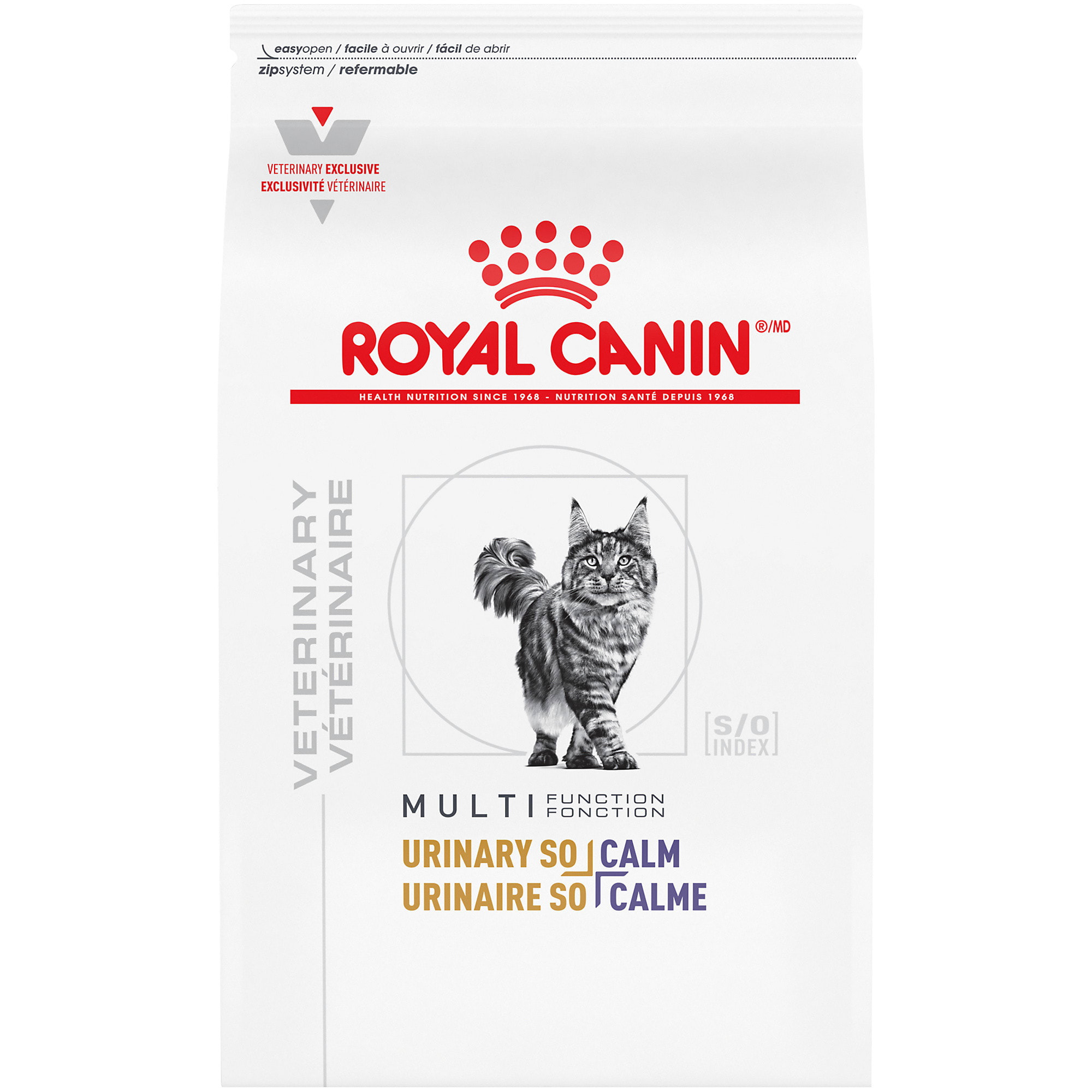 Royal Canin Urinary SO Aging 7+ and Calm Loaf in Sauce Wet Cat Food, 6.6 lbs.