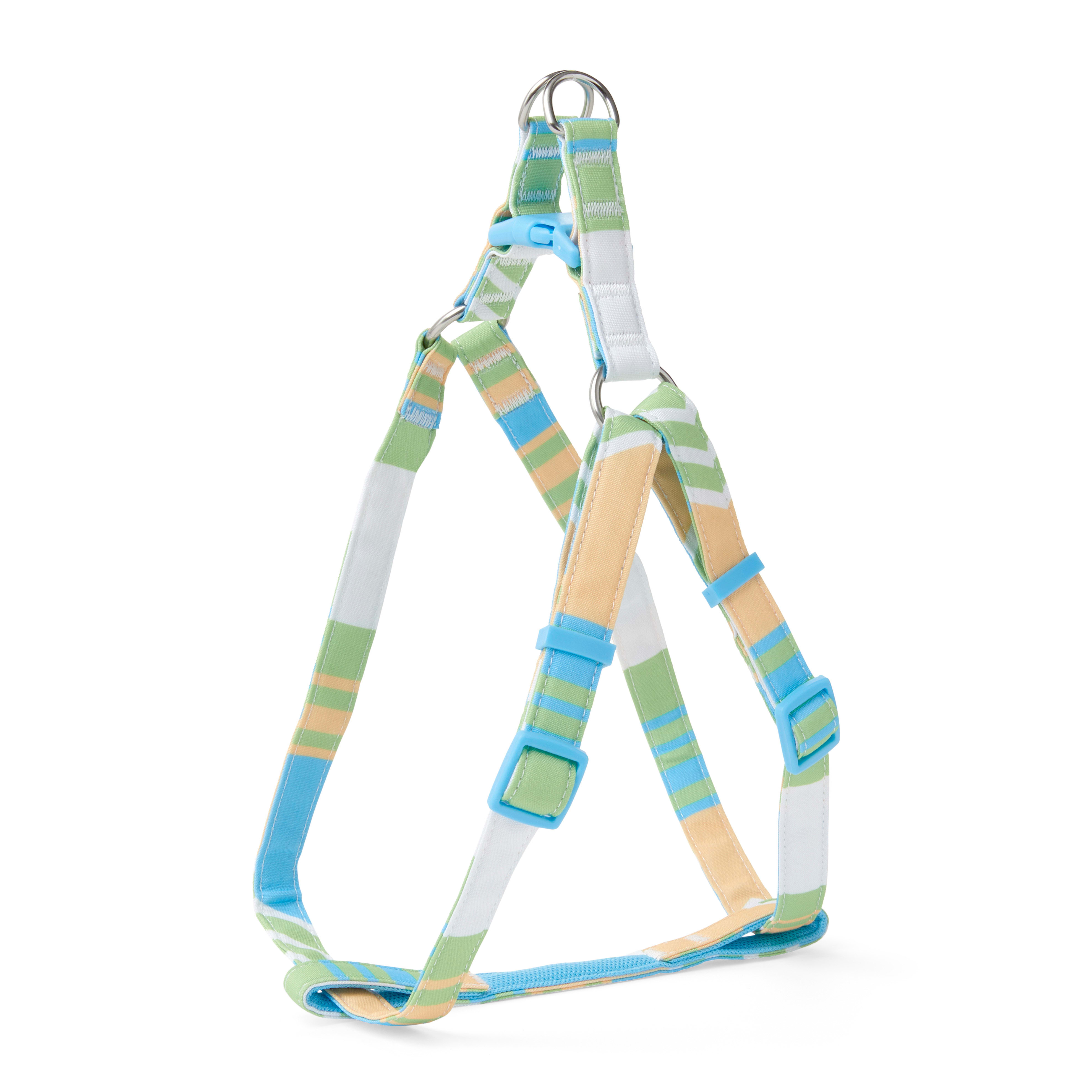 YOULY The Champion Multicolor Striped Dog Harness, Medium Petco