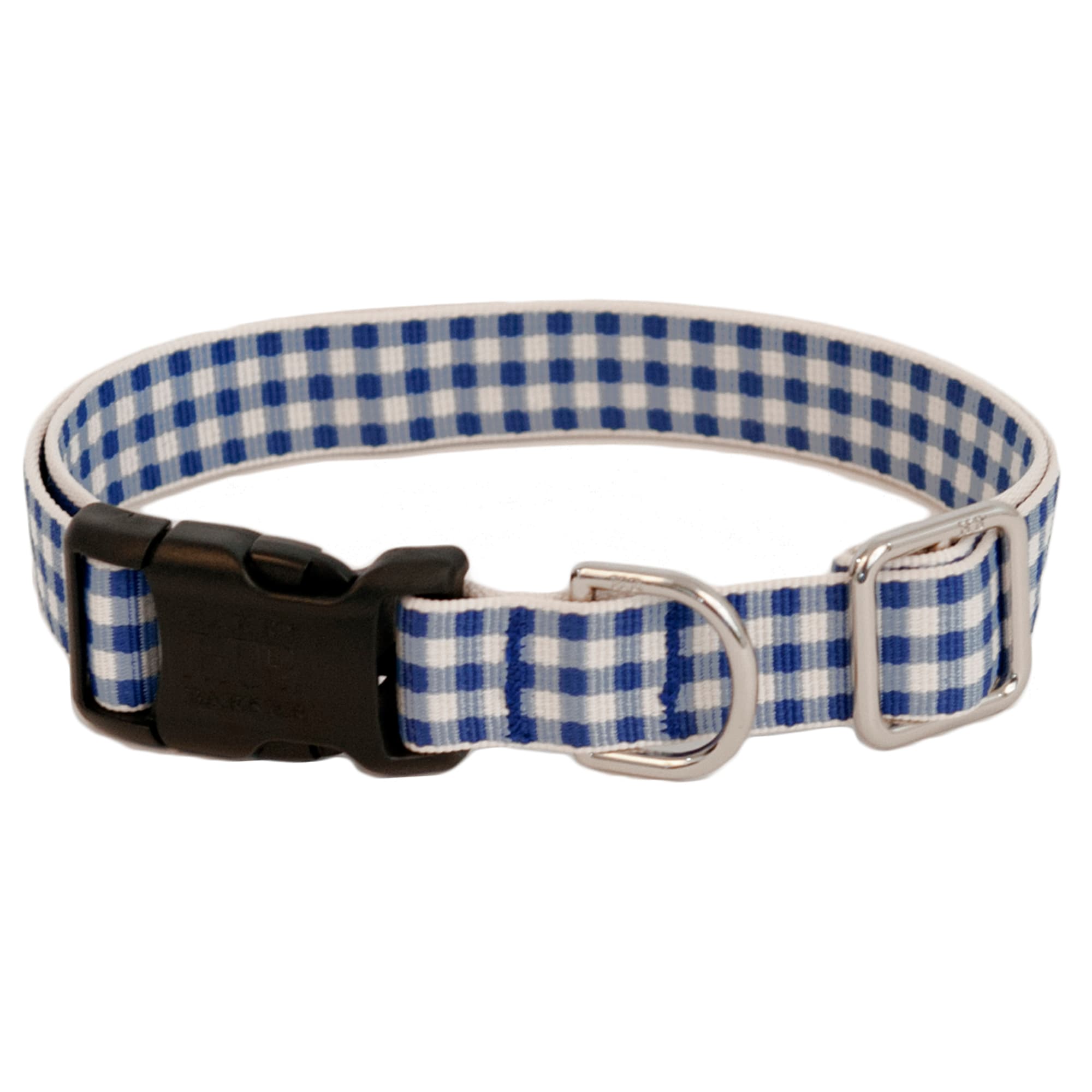 P5095596 Harry Barker Blue Gingham Dog Collar sku P5095596
