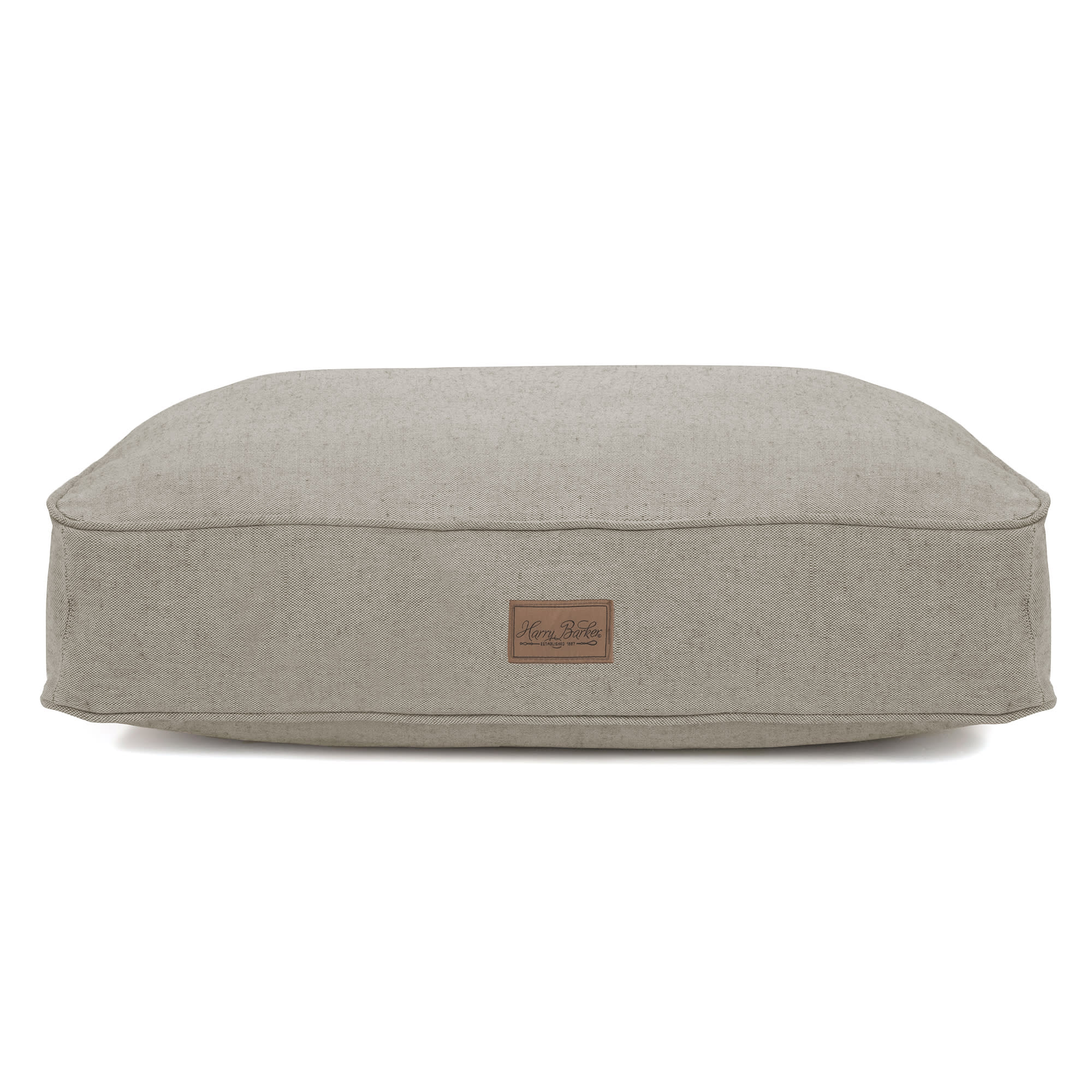 Harry Barker Gray Tweed Dog Bed 26"x20" EcoFriendly & Durable