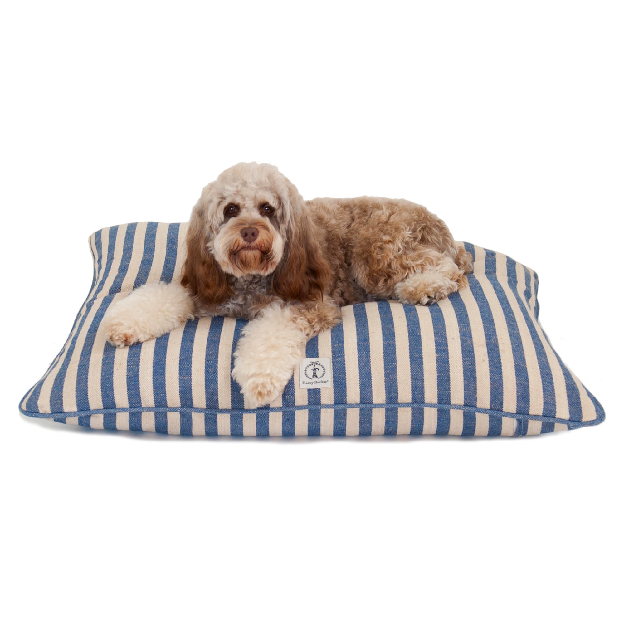 Harry Barker Vintage Stripe Envelope Dog Bed, 44" L X 36" W, Blue Petco
