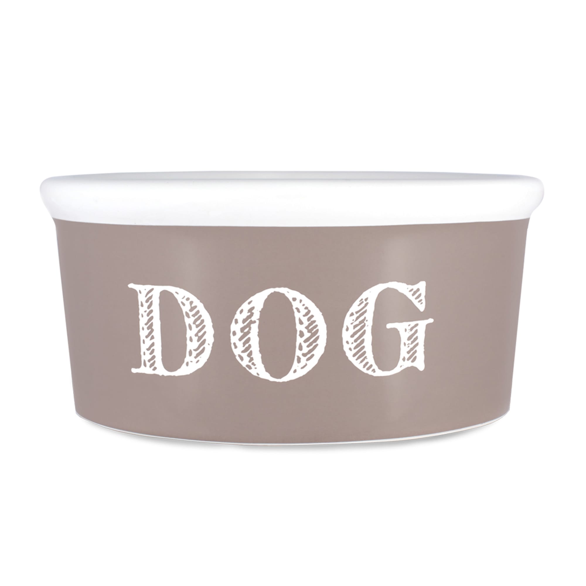 Harry Barker Taupe Cape Cod Dog Bowl