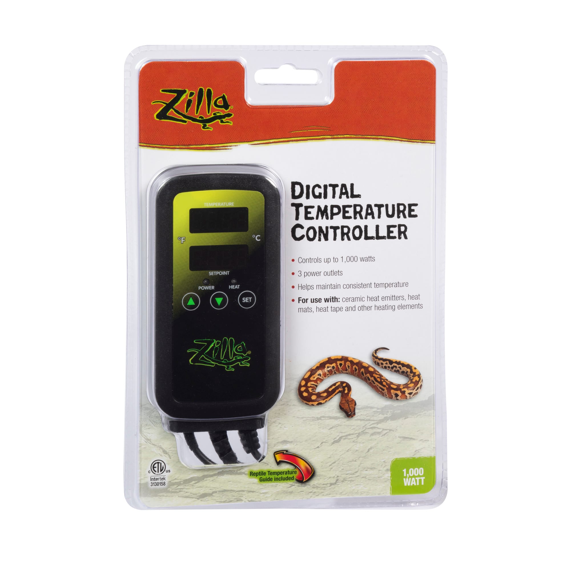 Zilla Digital Temperature Controller, 1000 Watts