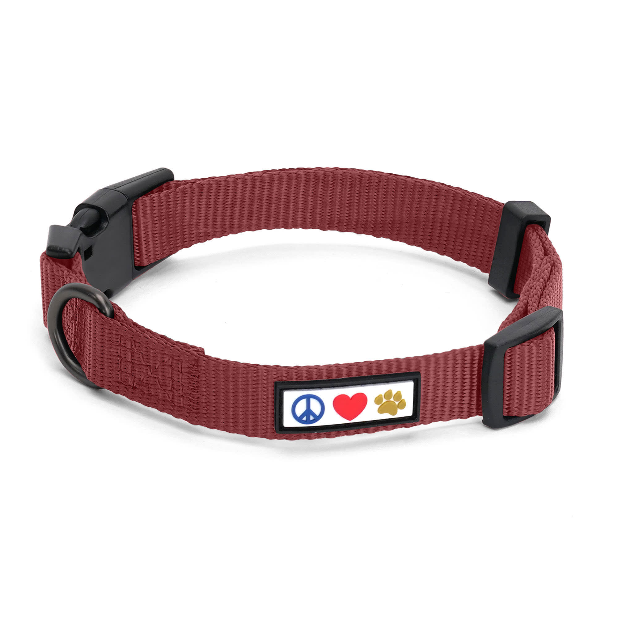 Pawtitas Solid Color Marsala Brown Puppy or Dog Collar