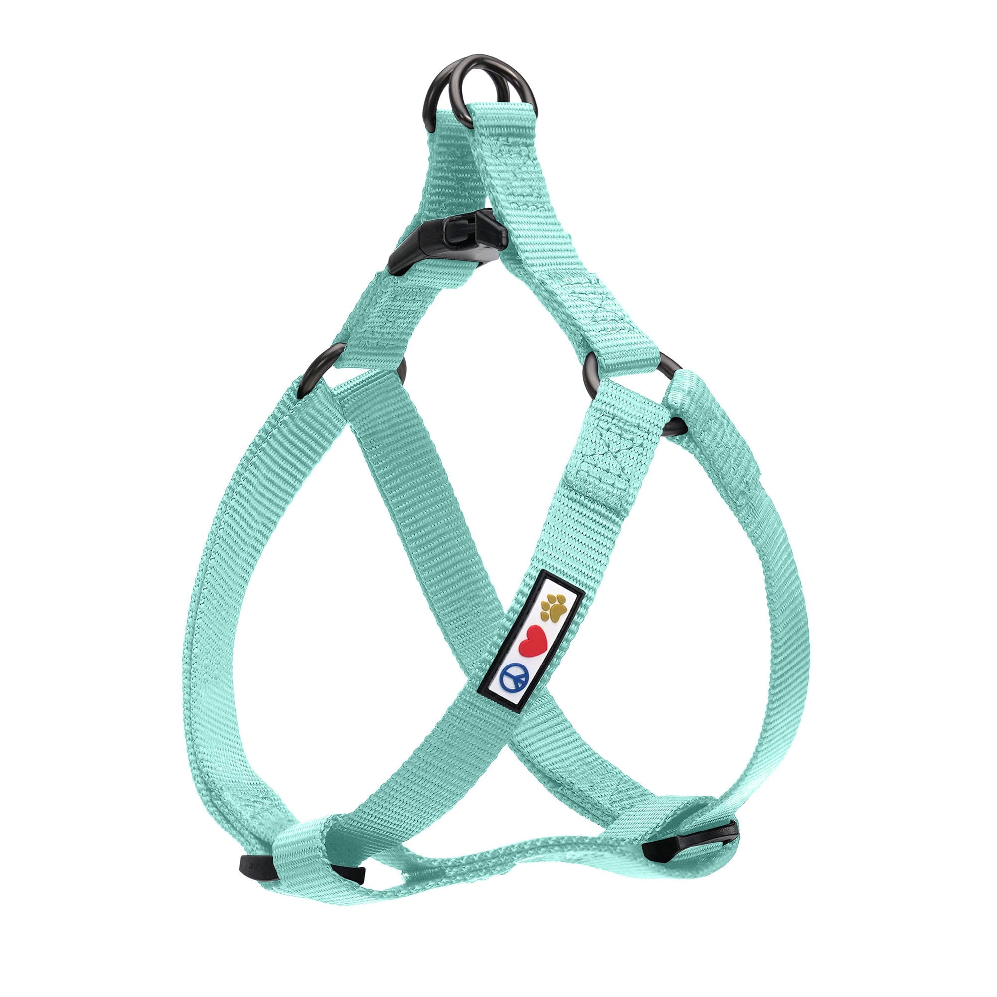 Pawtitas Solid Color Teal Puppy or Dog Harness, Large Petco