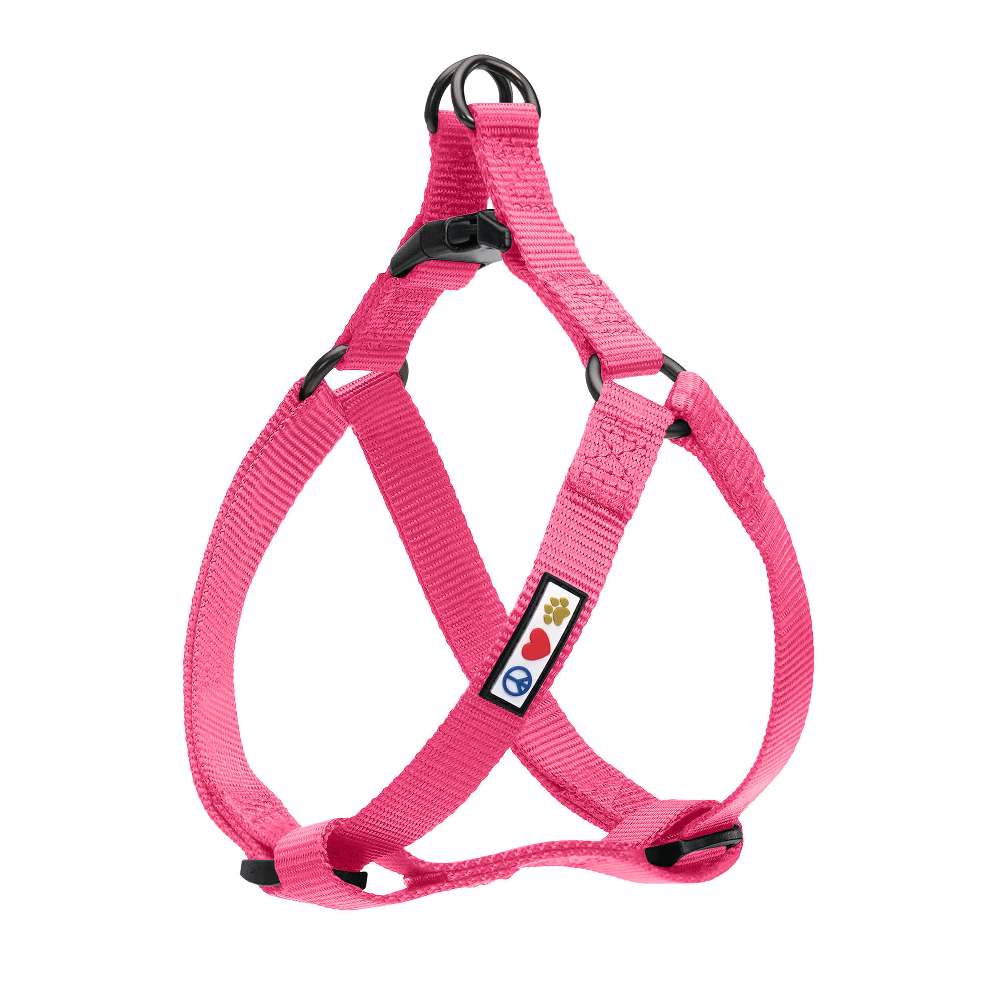 Pawtitas Solid Color Pink Puppy or Dog Harness, Large Petco