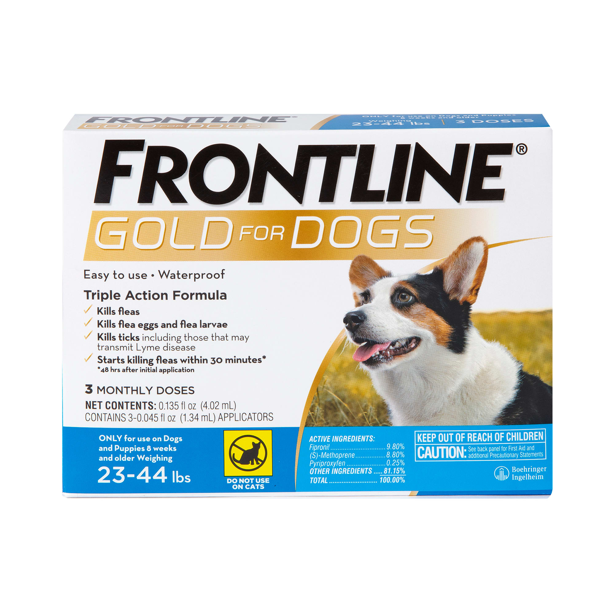 FRONTLINE Gold Flea Tick Treatment for Medium Dogs 6ct