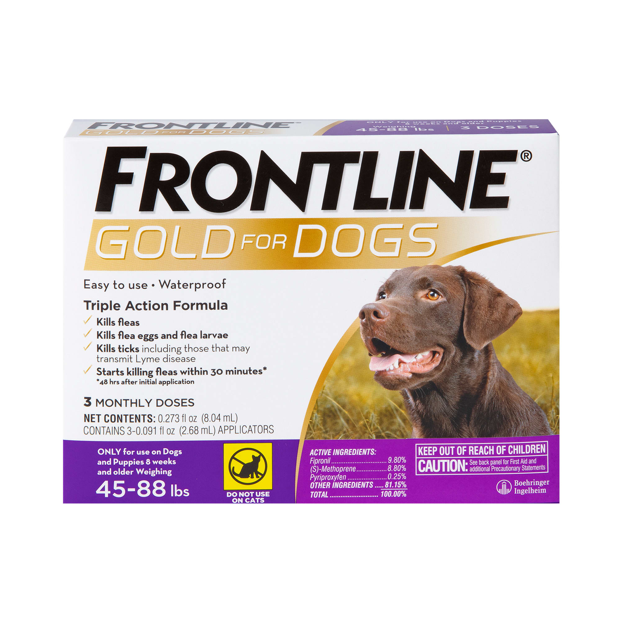 FRONTLINE Gold Flea Tick Treatment for Large Dogs 6 ct