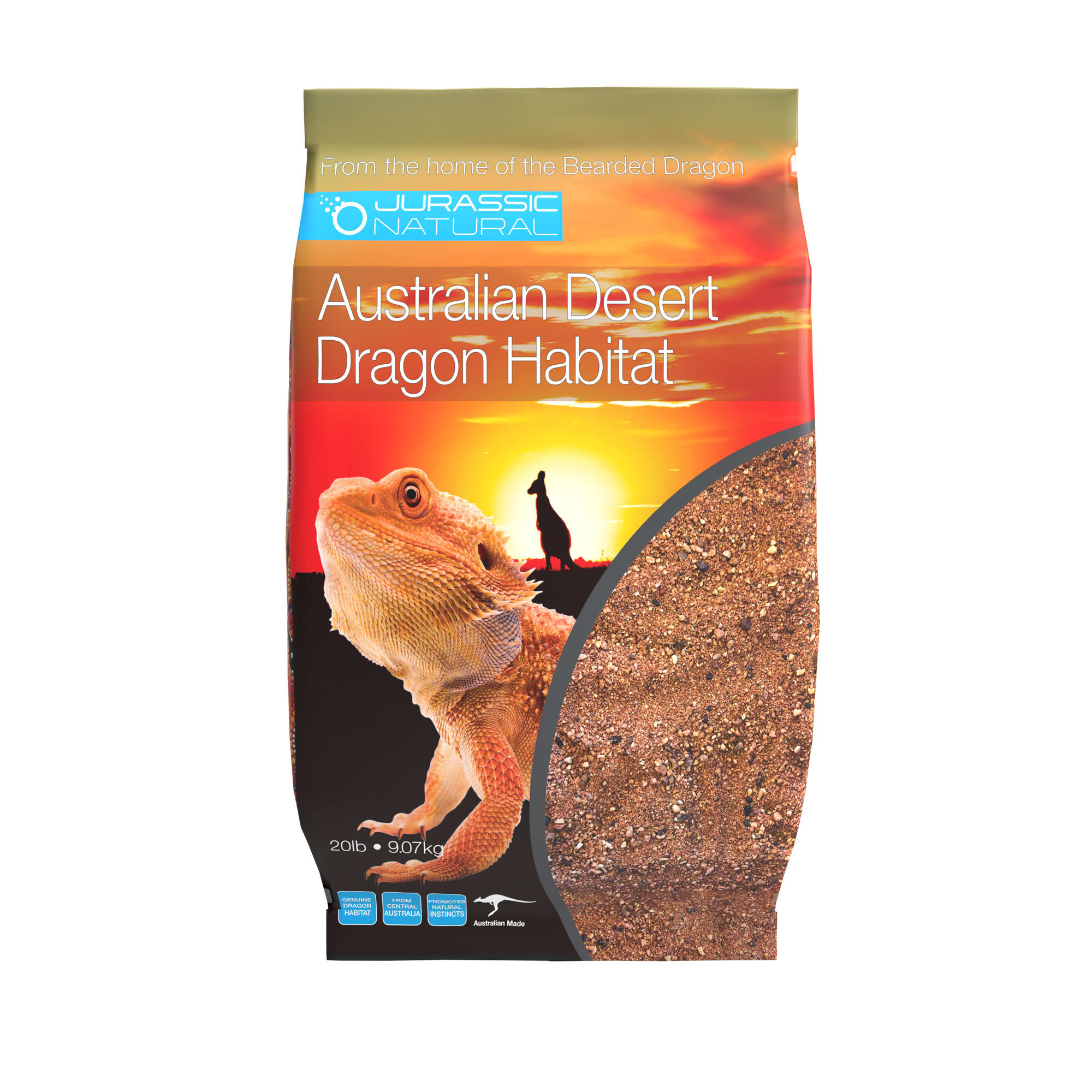 Jurassic Natural Australian Desert Dragon Habitat 20 lbs