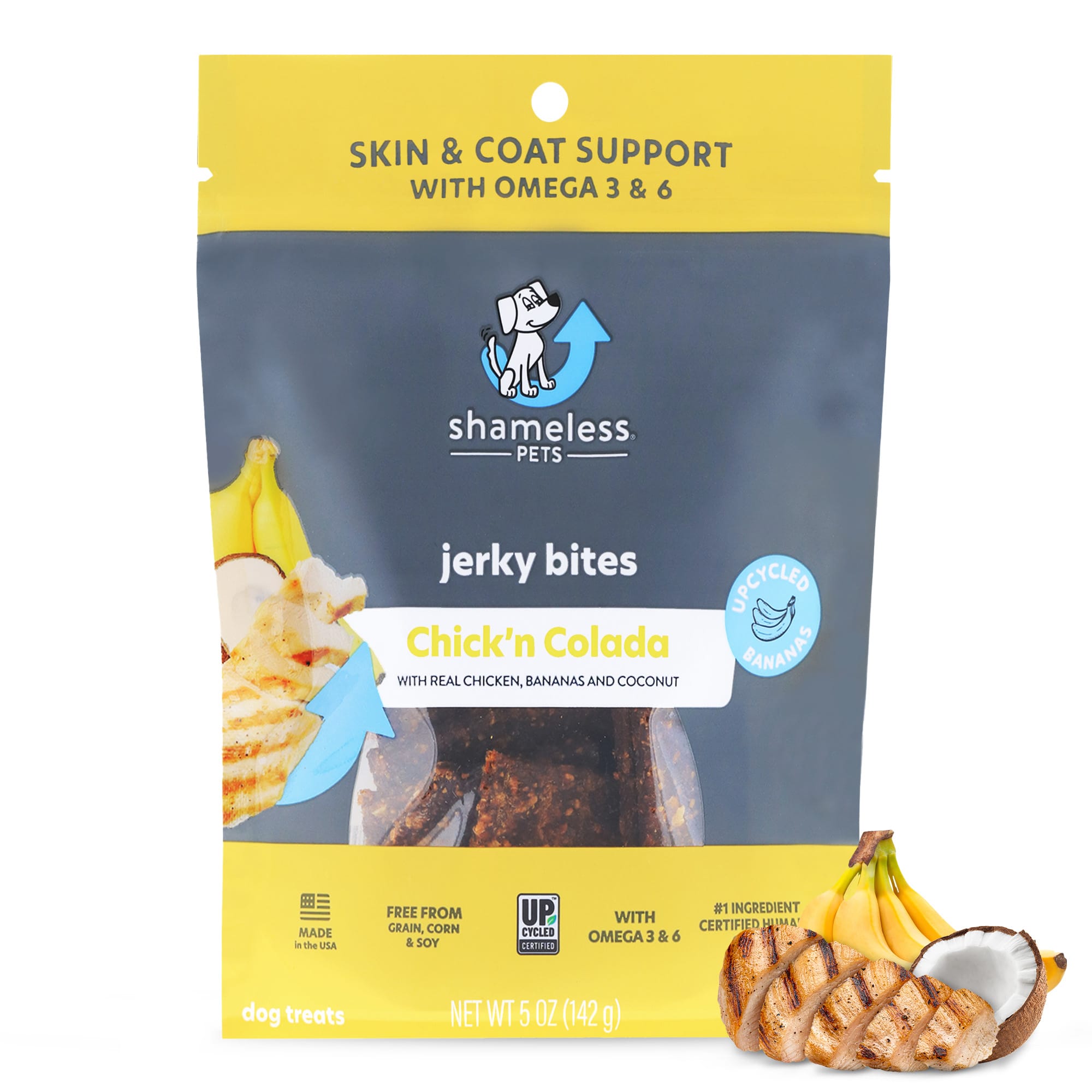 Shameless Pet Treats Chicken And Banana Jerky Bites Dog Treats 5 Oz Petco