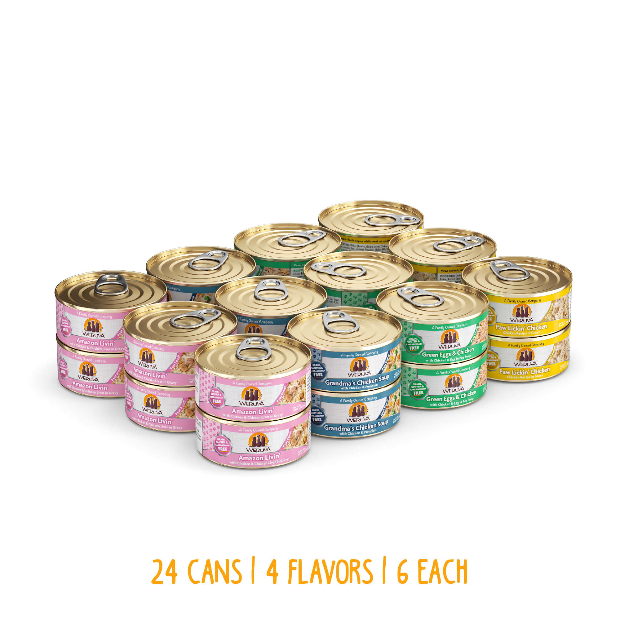 Weruva Classics Paw Lickin' Pals Variety Pack Wet Cat Food, 5.5 oz., Count of 24 Petco