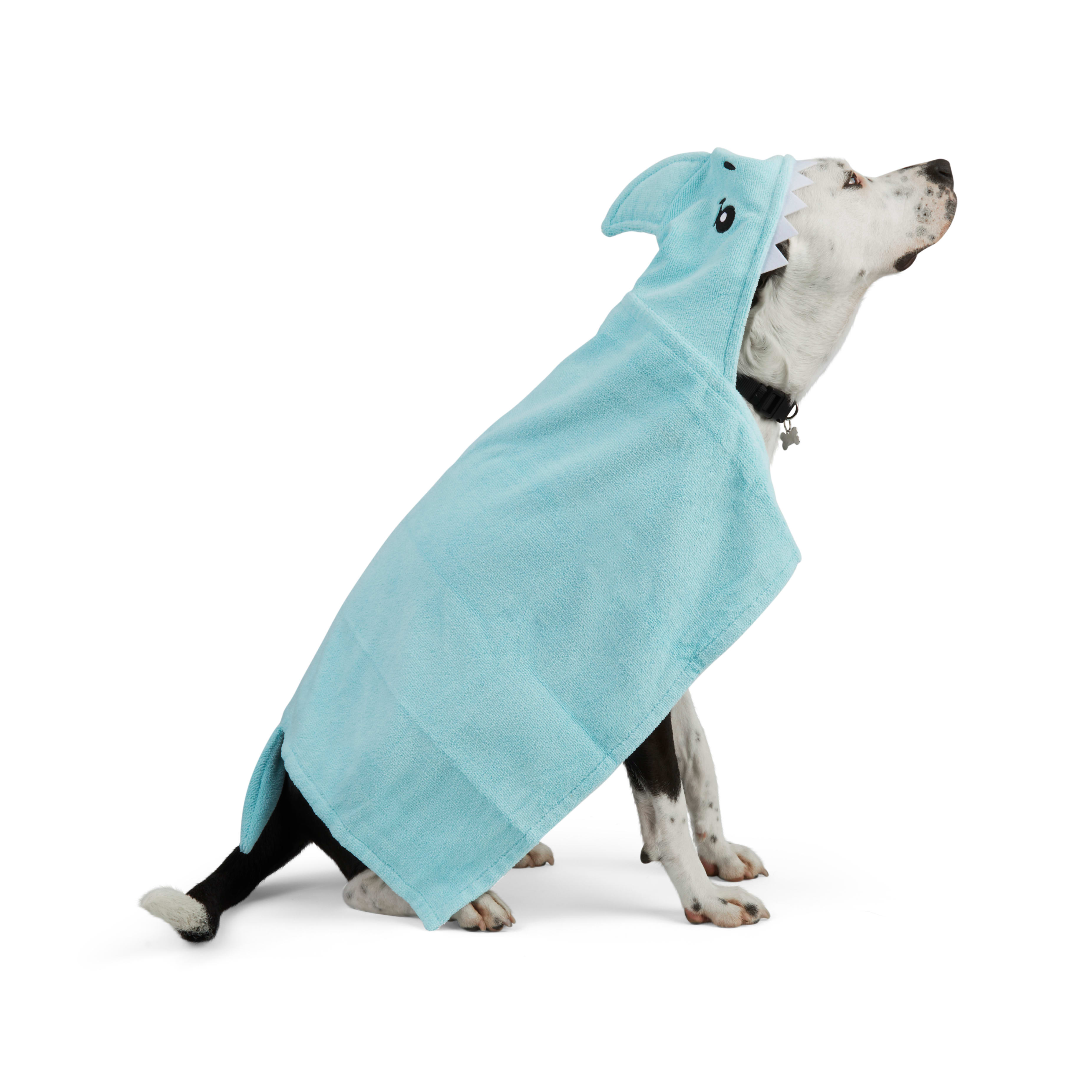 Well Good Shark Hooded Dog Towel Large X Large