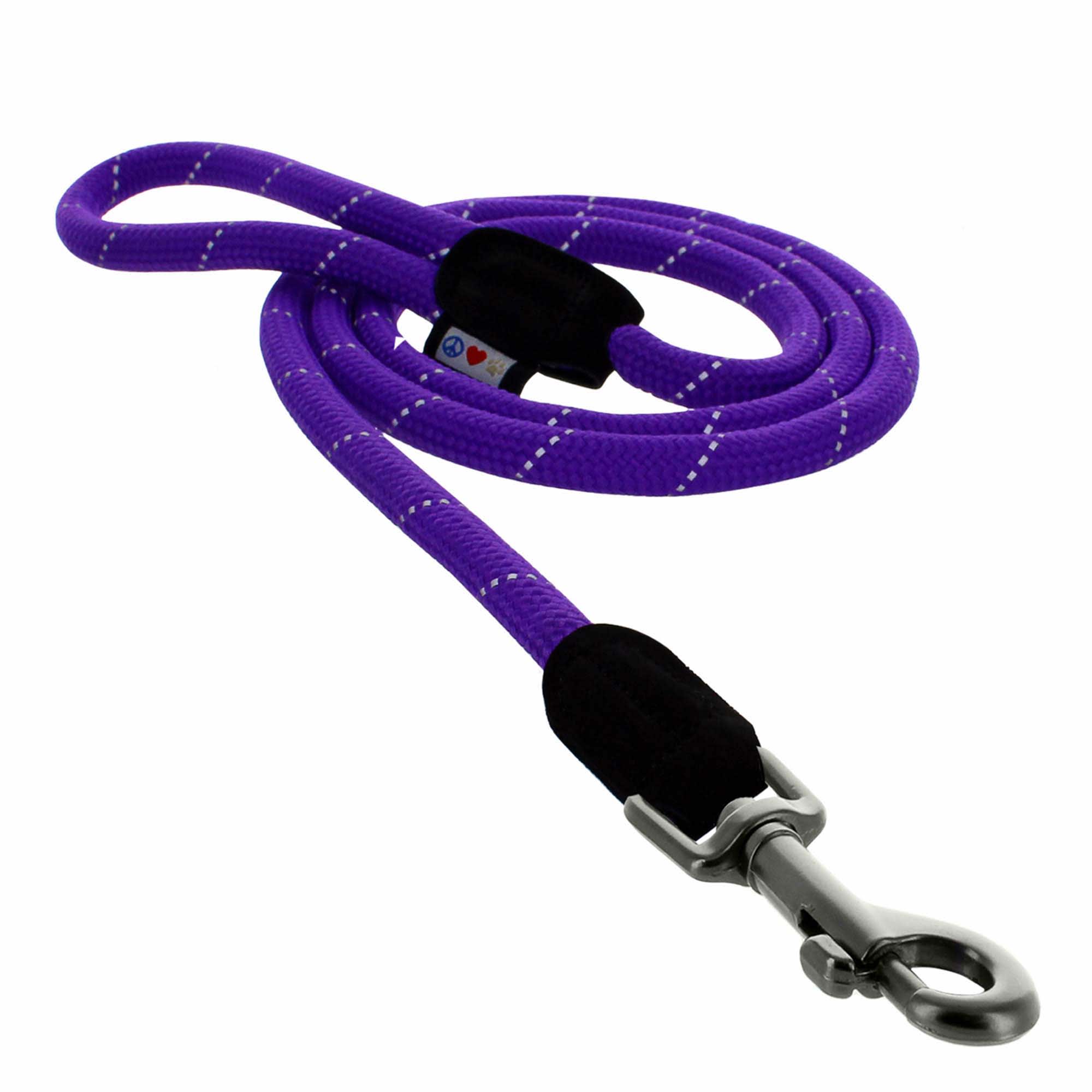 Fernie Carabiner Dog Rope Leash, 5 FT Carabiner / Wildflower Purple | Rocky Mountain Dog