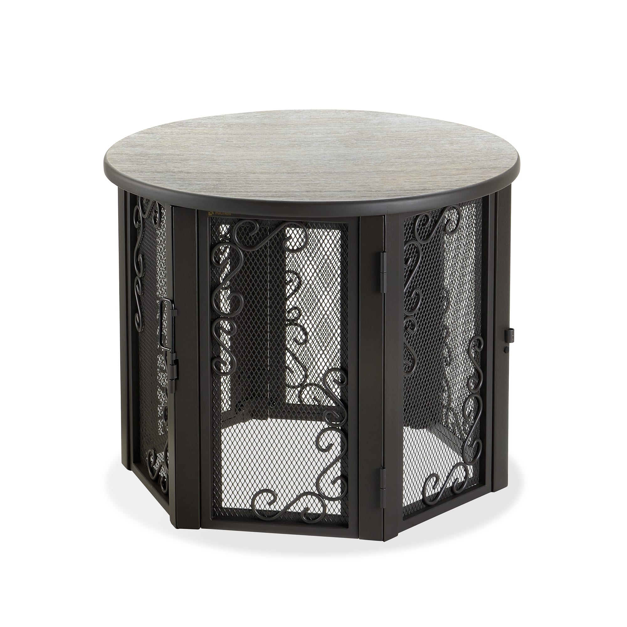 Richell wooden end table hot sale crate