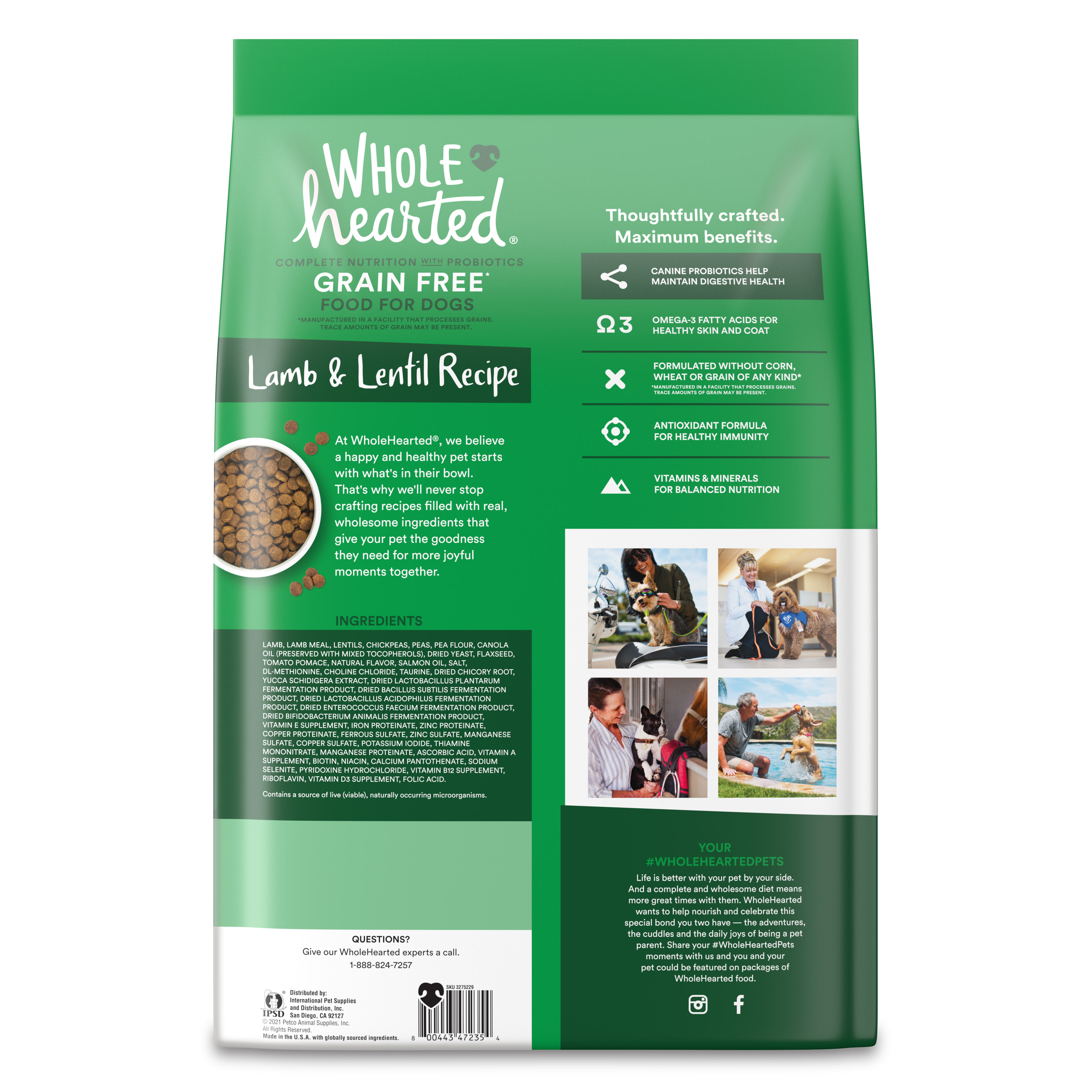 Wholehearted dog food 2025 duck and lentil