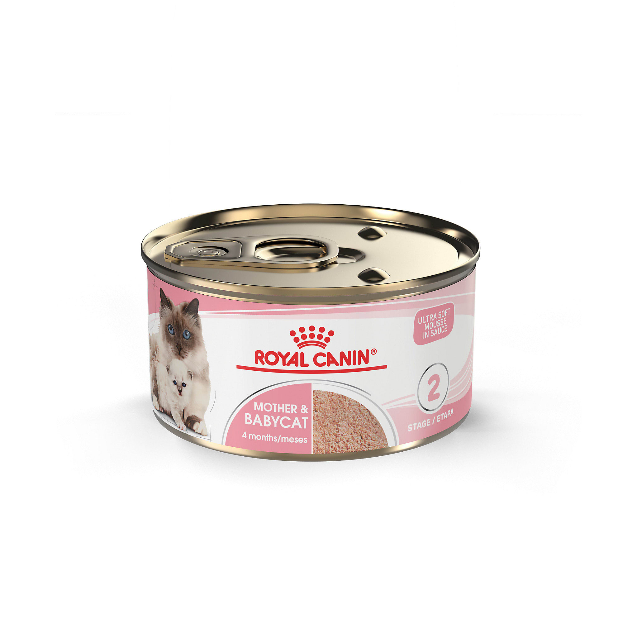 Royal Canin Feline Health Nutrition Mother Babycat Ultra Soft Mousse in Sauce Canned Cat Food 3 oz