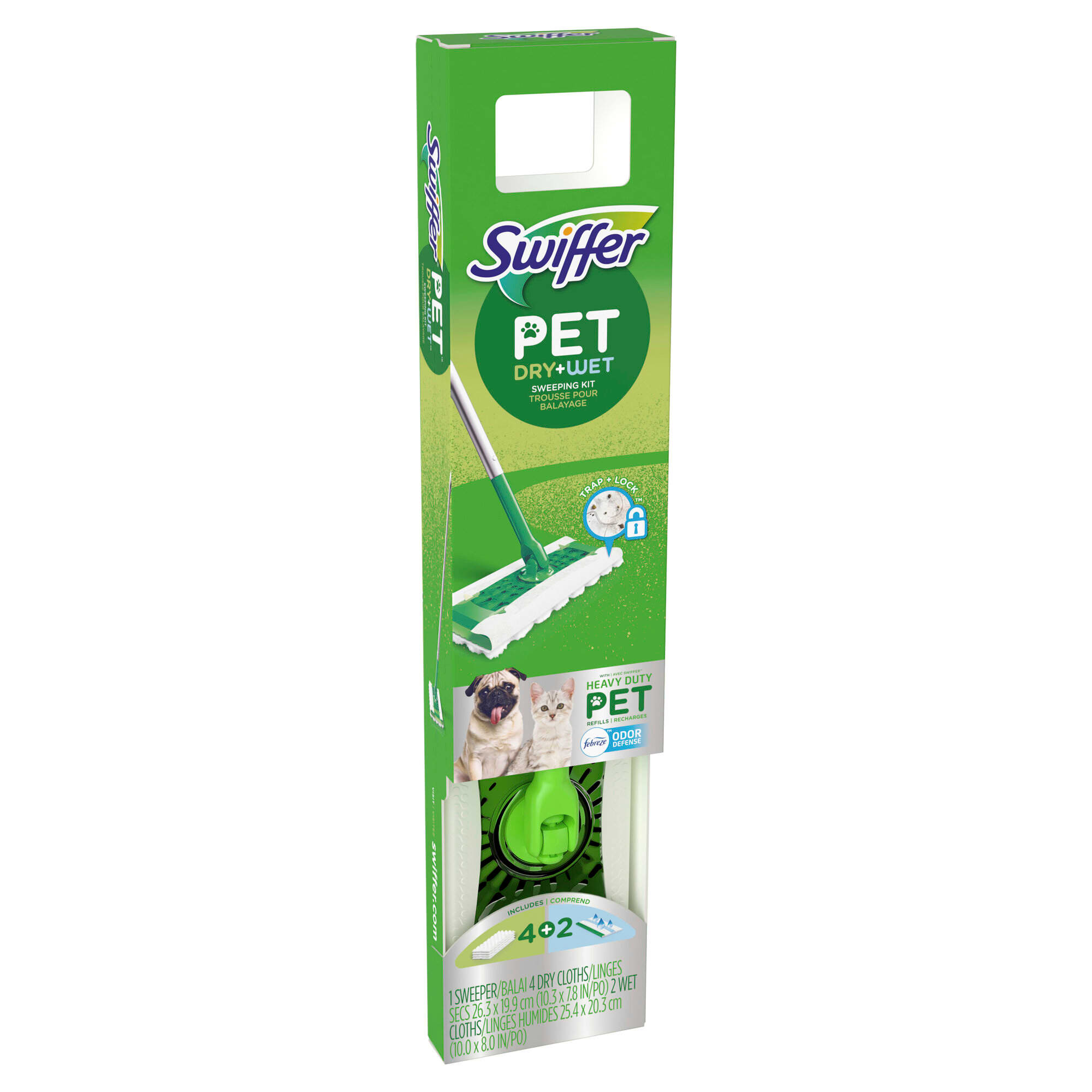 Swiffer Sweeper Pet, Heavy Duty Dry Sweeping Cloth Refills with